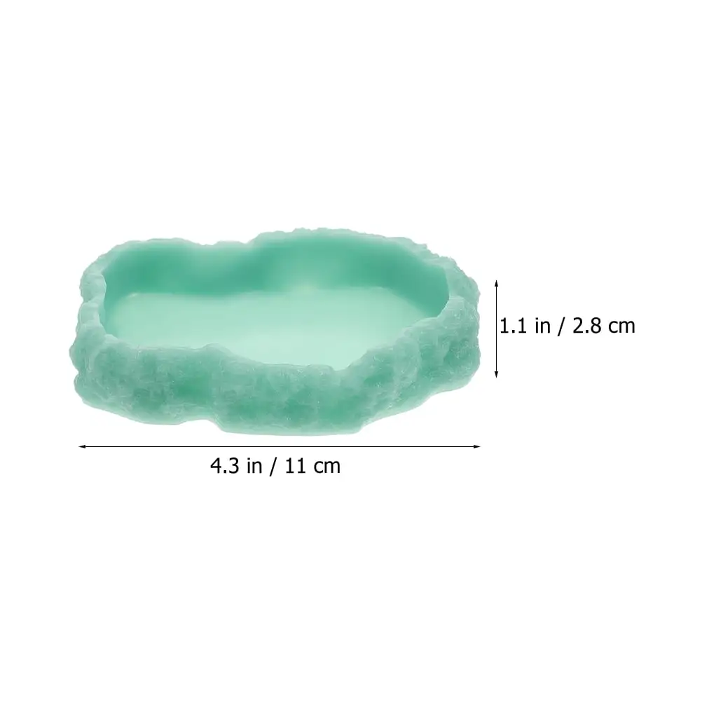 NICEXMAS Household Reptile Dish Luminous Water Bowl Wear-resistant Water Dish Reptile Accessory