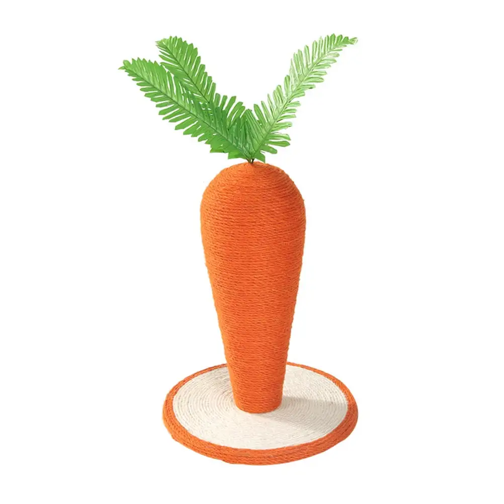 NUOLUX 1Pc Cat Scratching Board Pet Cat Scratcher Carrot Shaped Cat Toy Pet Supplies