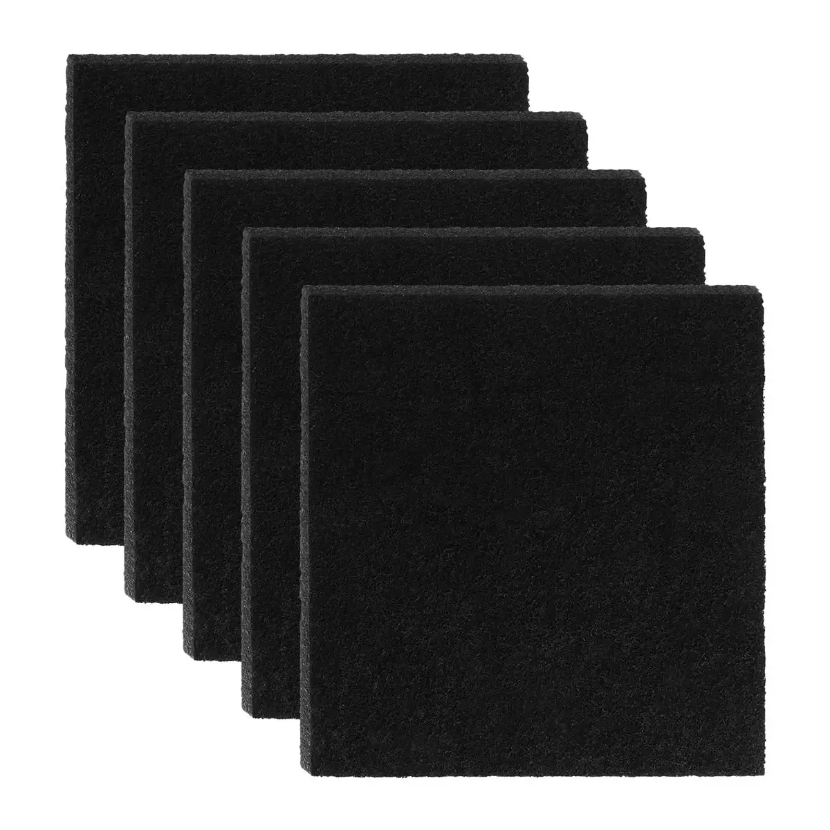 NUOLUX 8PCS Carbon Filters Cat Litter Boxes Filters Replacement Filters for Cat Litter Boxes Odor Control (Black)