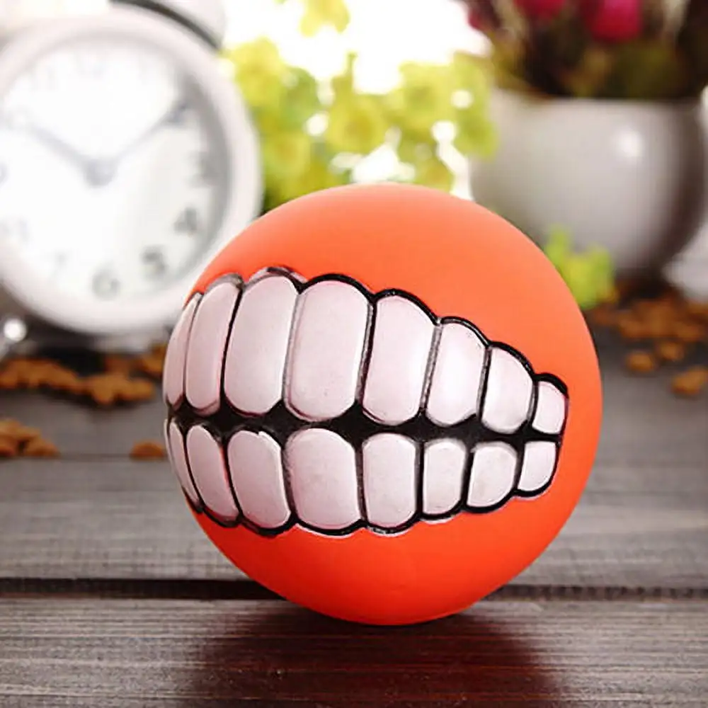 NUZYZ Pets Dog Puppy Cat Ball Teeth Toy PVC Chew Sound Dogs Play Fetching Toys