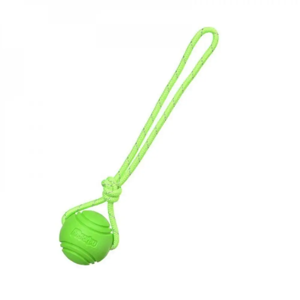 Naiyafly Pet Dogs Training Natural Rubber Ball Toy for Small Dogs Bite Dog Rope Toy Pet Tooth Cleaning Chew Molar Toys Pet Accessories