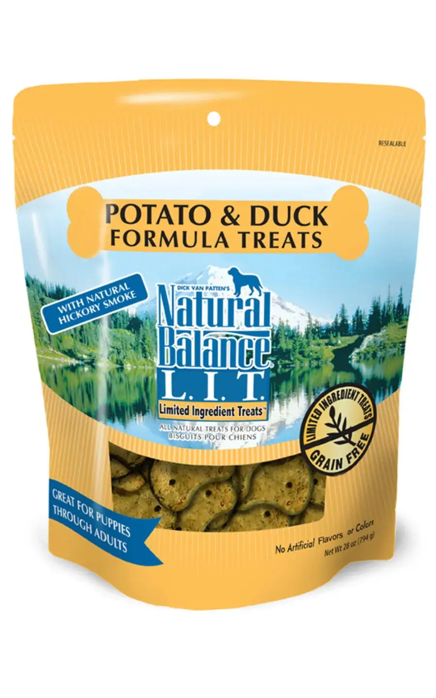 Natural Balance Pet Foods L.I.T. Original Biscuits Dog Treats Duck & Potato. 28 oz