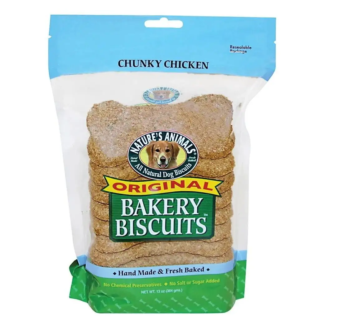 Natural Dog Gourmet Bakery Biscuits Healthy Snacking Delicious 3 Flavors Treats (Chicken)