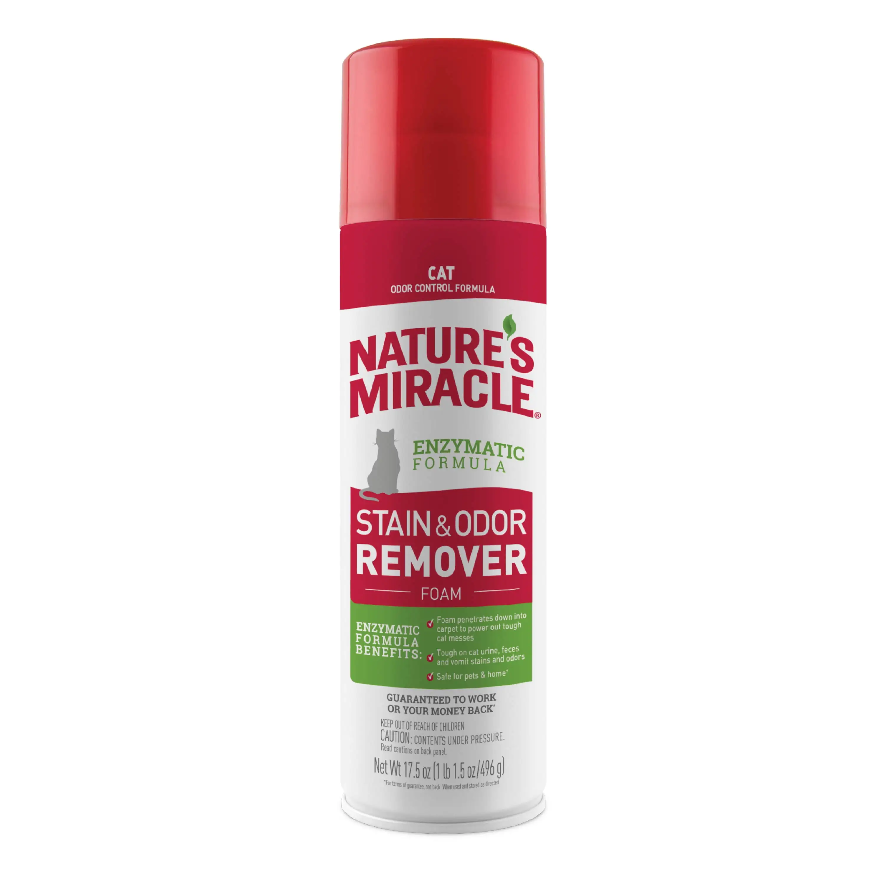 Nature's Miracle Cat Stain and Odor Remover Foam Aerosol. 17.5 oz