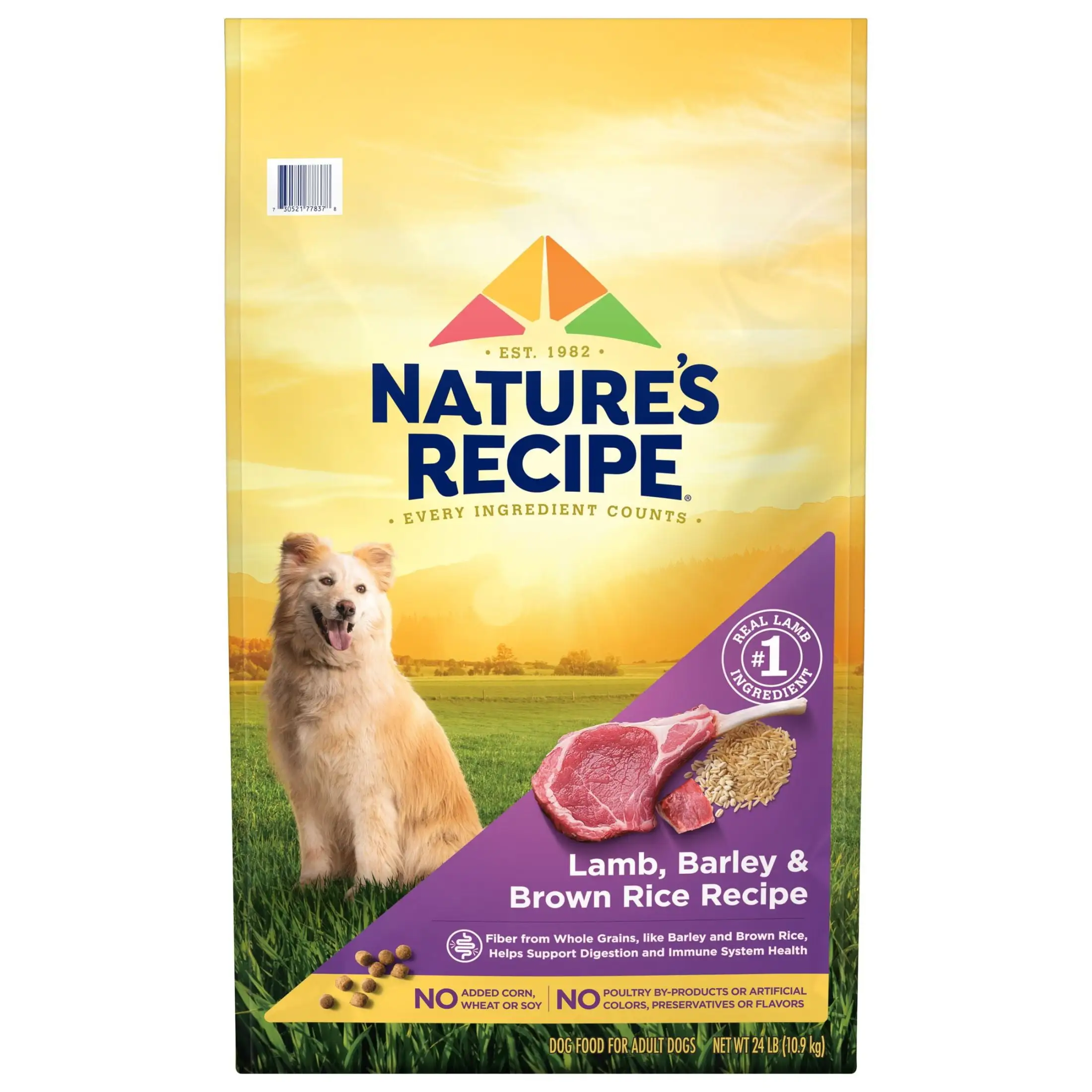 Nature's Recipe Original Lamb and Rice Dry Dog Food Recipe. 24 lb Bag