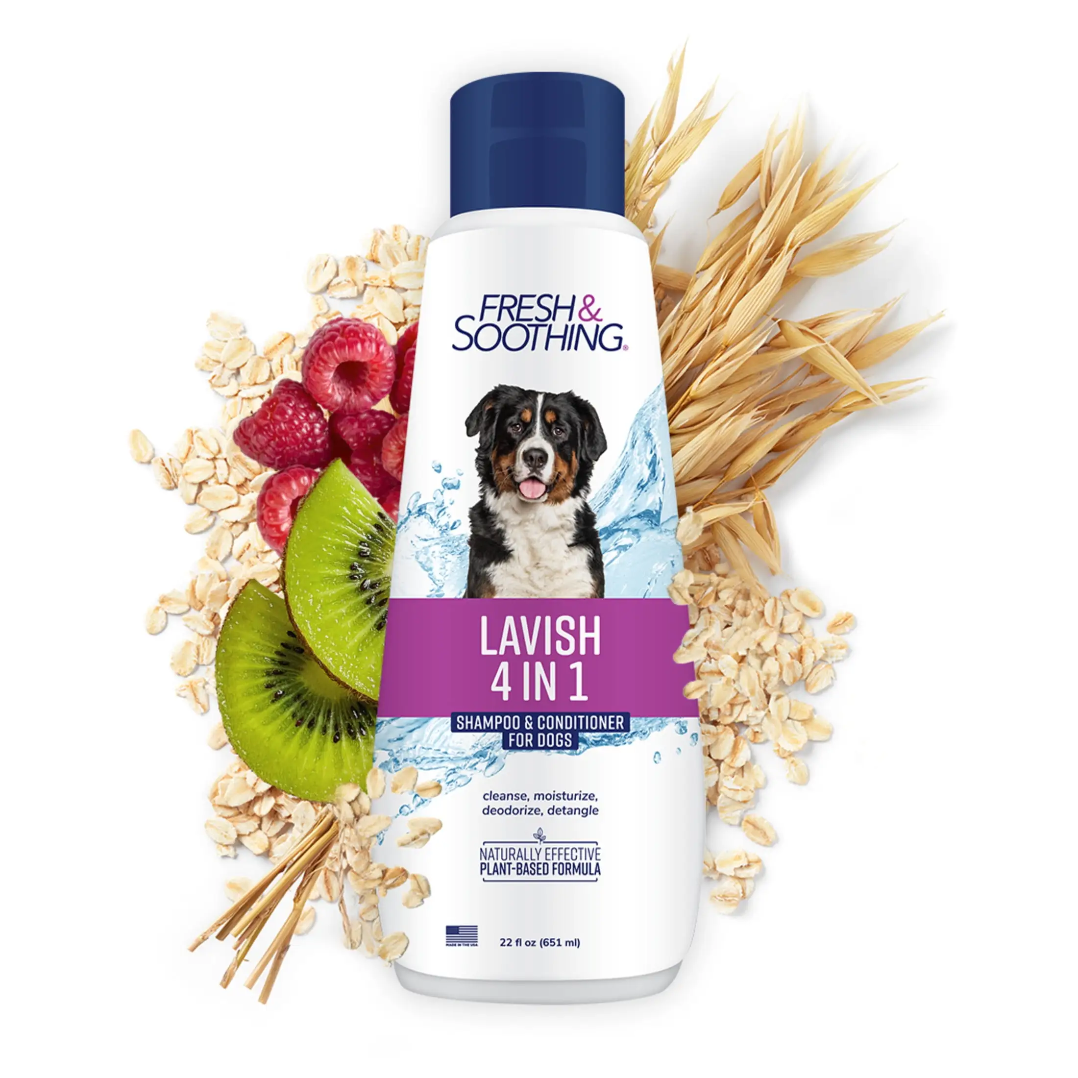 Naturel Promise Fresh & Soothing Lavish 4-in-1 Dog Shampoo and Conditioner for Pets. 22oz