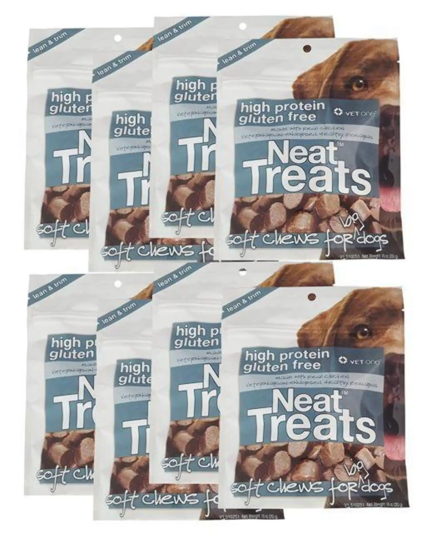 Neat Treats Soft Chews for Big Dogs - Veterinarian Formulated High Protein & Gluten Free Training Treat - Real Chicken (10 oz)