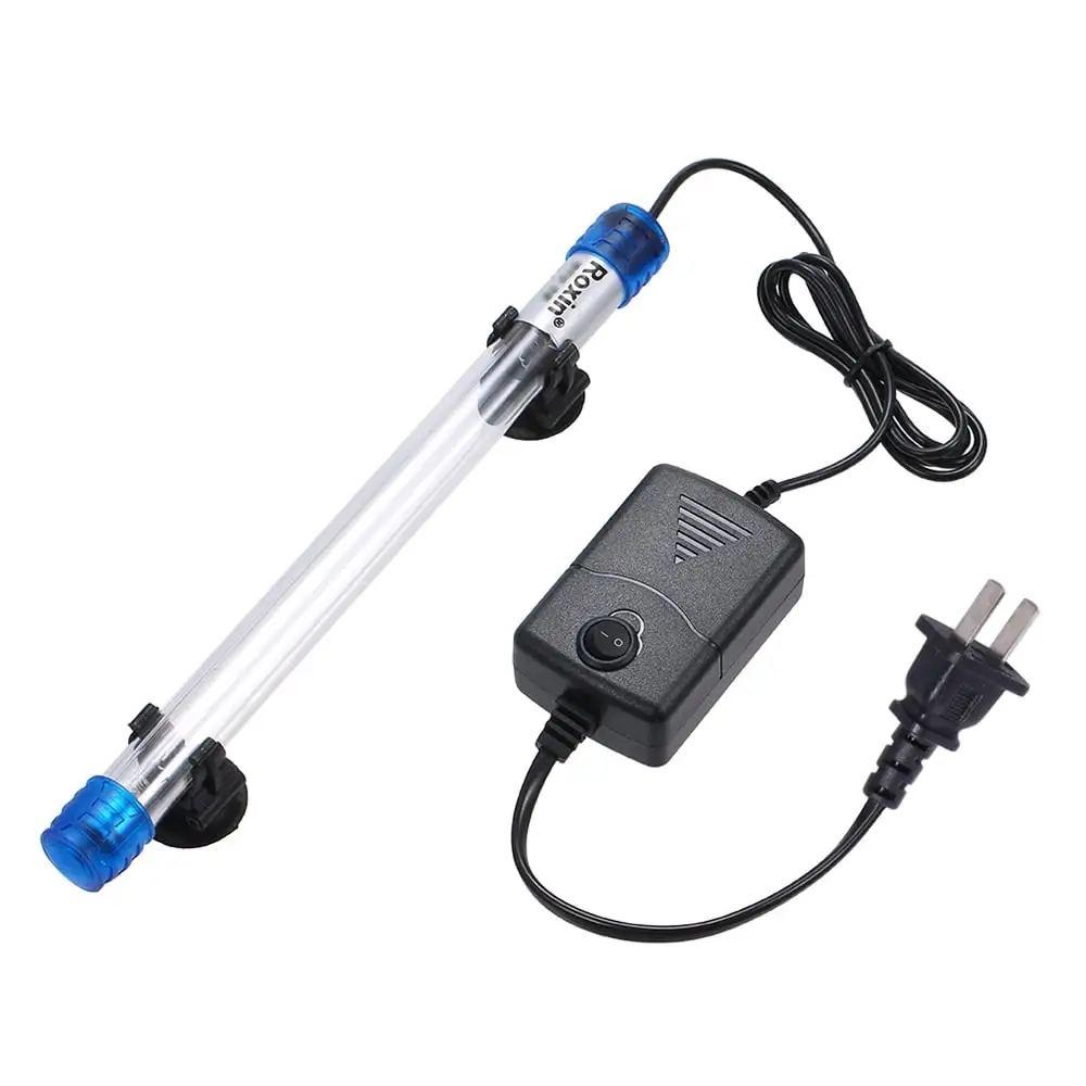 Nebublu Aquarium Light.Resistance Fish Tube IP68 Water Resistance IP68 Water Sterilizer Lamp Filter Tube Lamp Filter 7W UV Sterilizer Jar Dazzduo Lilideni