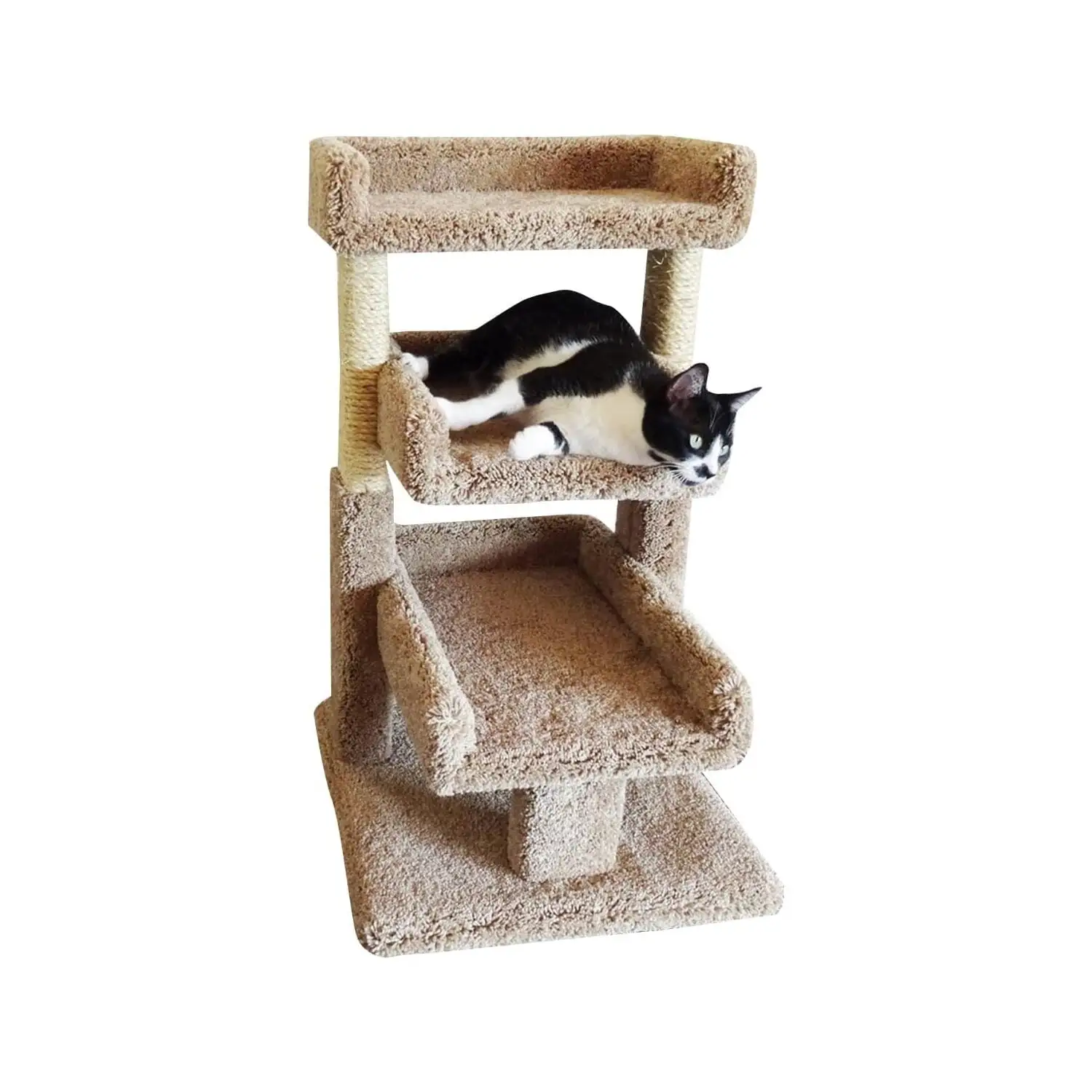 New Cat Condos Large Kitty Cat Tree Perch-Color:Brown