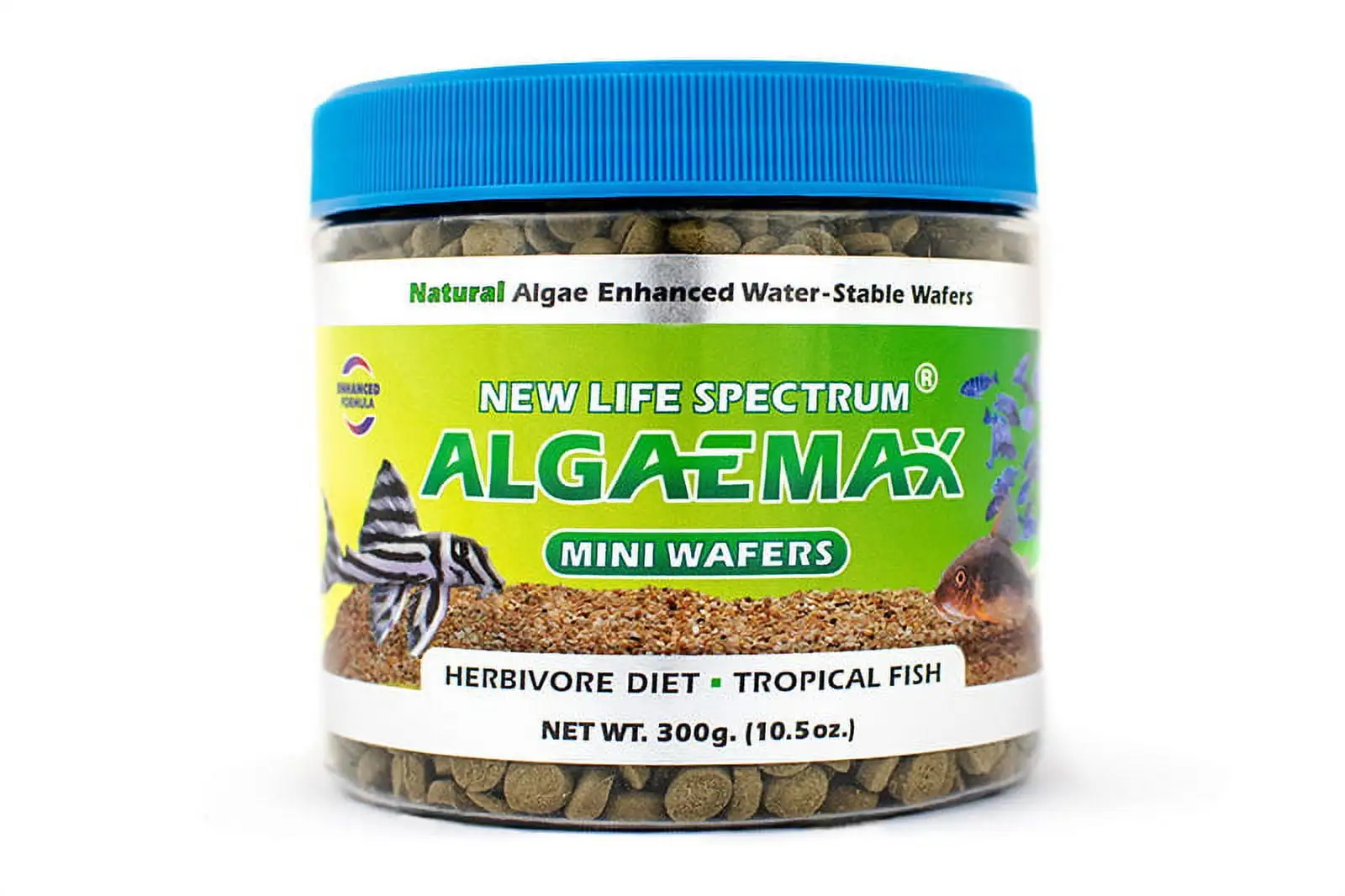 New Life Spectrum AlgaeMax Algae Wafers Fish Food. Mini (7.25-7.75mm). 10.5 oz