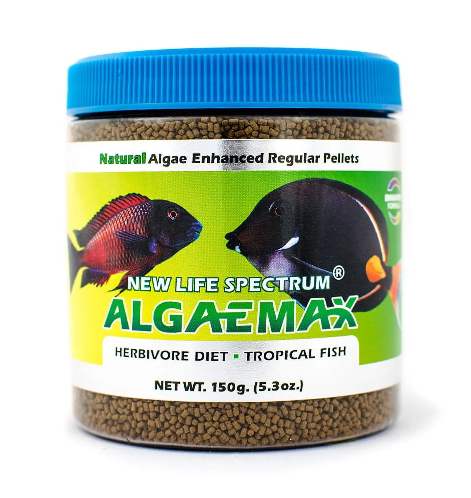 New Life Spectrum AlgaeMax Tropical Fish Food Pellets. 150 g