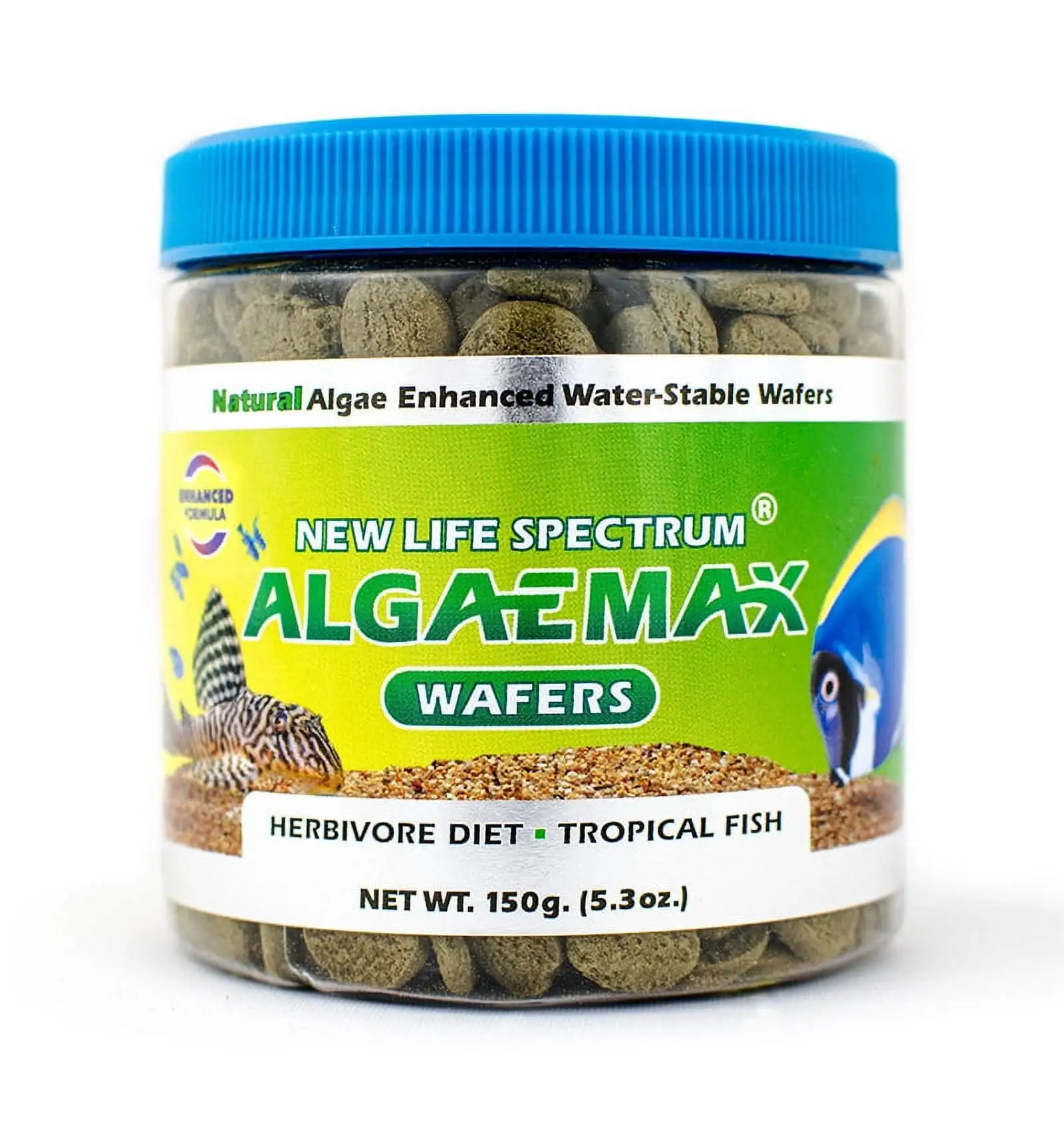 New Life Spectrum AlgaeMax Tropical Fish Food Wafers. 5.3 oz