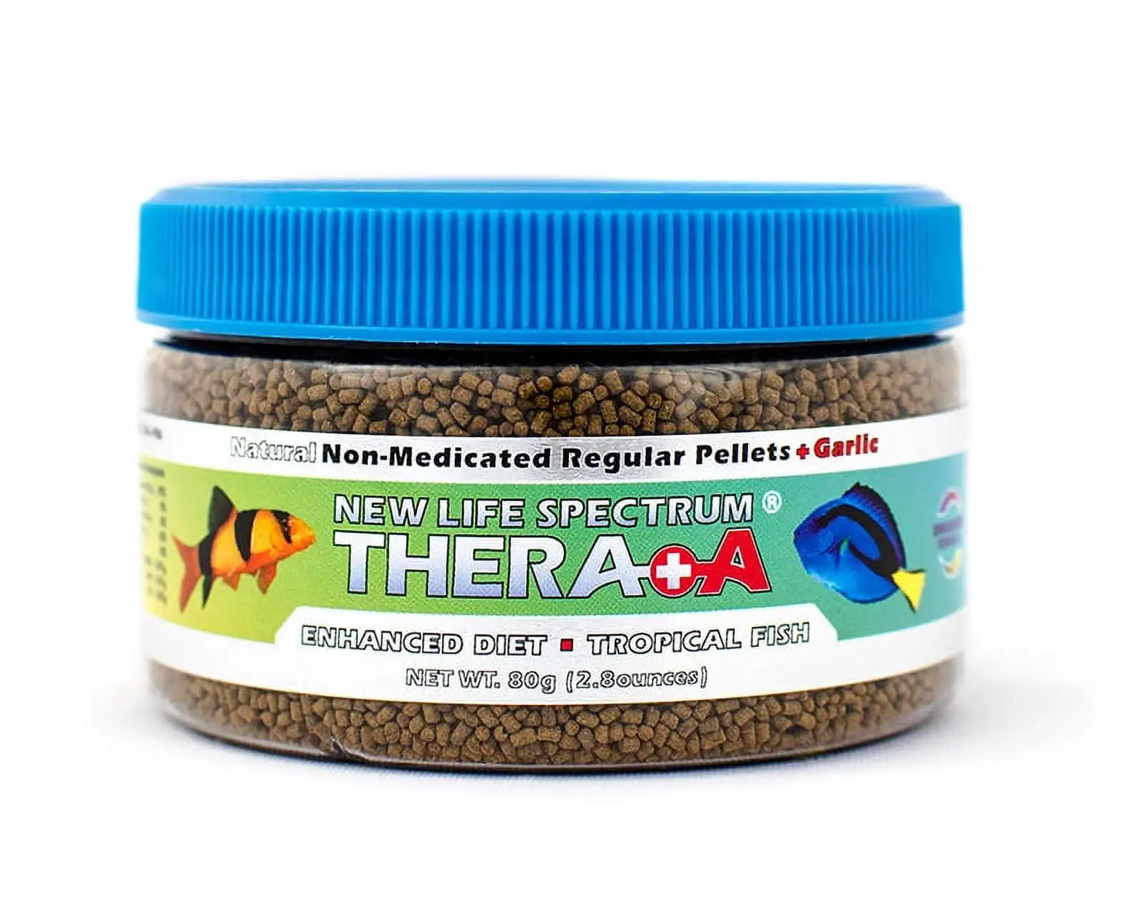 New Life Spectrum Thera A Enhanced Diet Tropical Fish Food Pellets. Regular (1-1.5mm). 2.8 oz