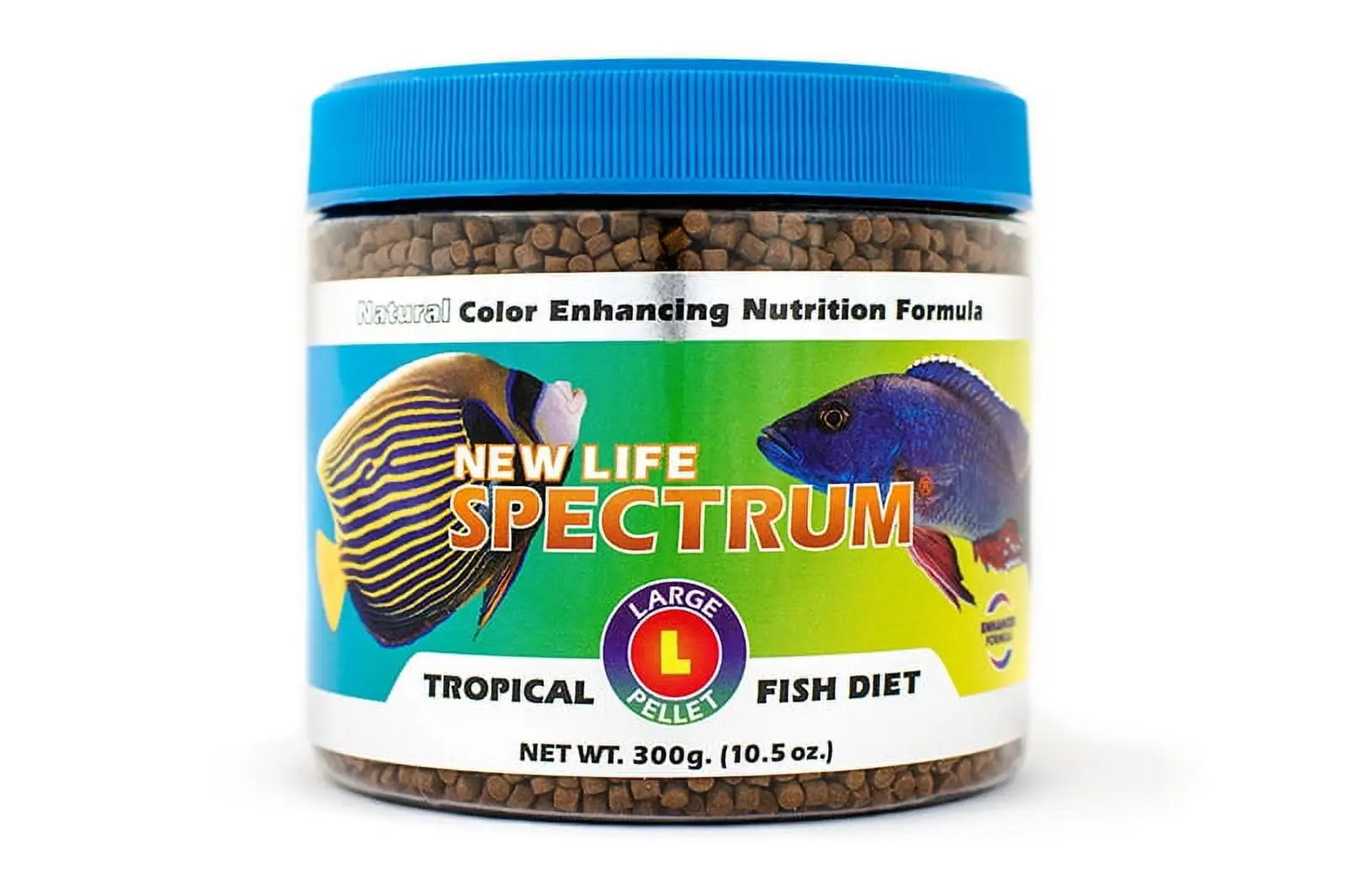 New Life Spectrum Tropical Fish Diet Fish Food Pellets. Large (3-3.5mm). 10.5 oz