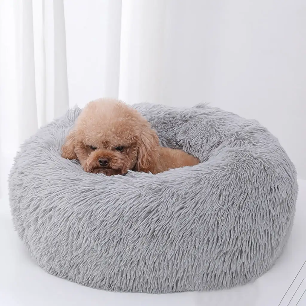 New Year Fnochy Lucky Cat Bed for Indoor Cats. Calming Soft Plush Cat Bed Dog Bed for Small Medium Cats or Dogs.Washable-Round Pet Bed for Puppy and Kitten with Slip-Resistant Bottom