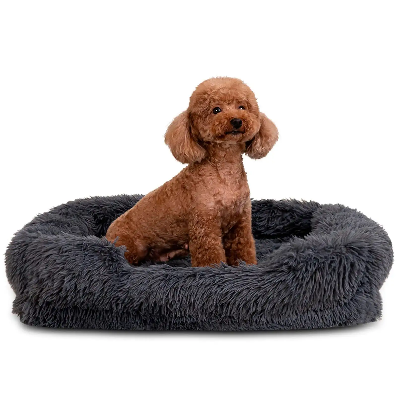 Nisrada Fluffy Plush Orthopedic foam Dog Bed & Cat Bed - Anti-Slip Pet Bed Crate Pad - Machine Washable Kennel Nest. Cozy Sleeping Mat for Extra Large Dogs