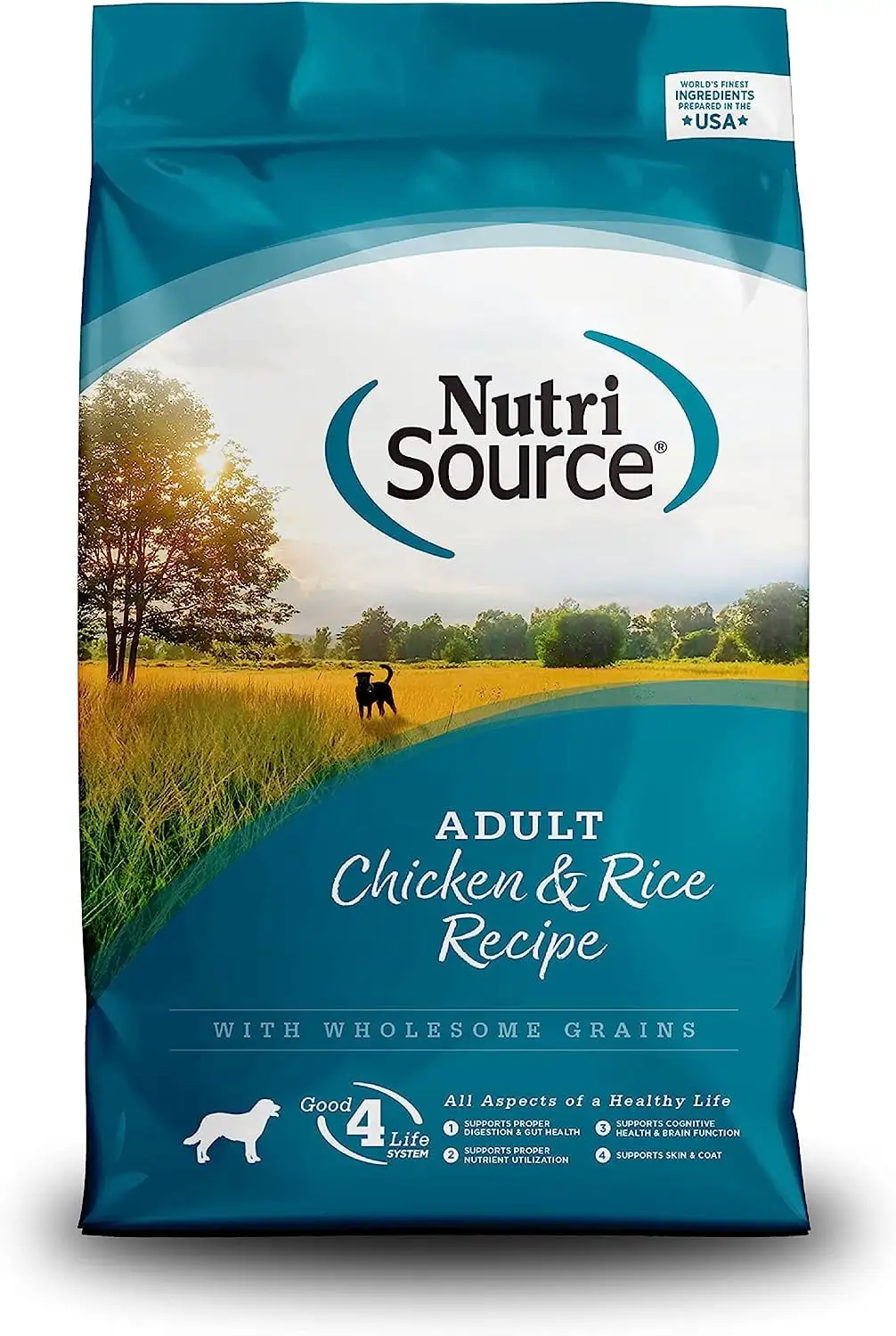 NutriSource Chicken and Rice Recipe Adult Dry Dog Food. 15LB