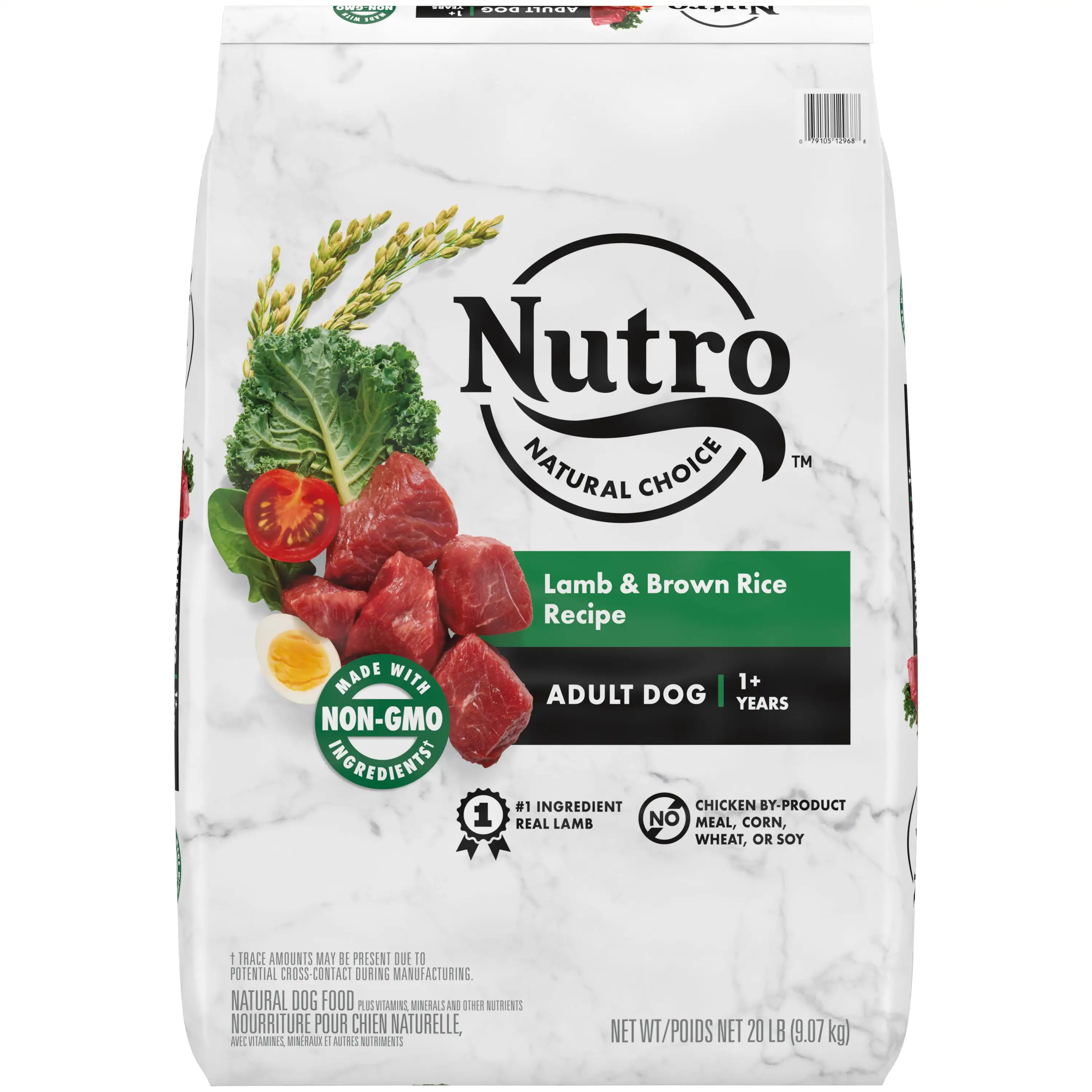 Nutro Natural Choice Adult Dry Dog Food. Lamb & Brown Rice Recipe Dog Kibble. 20 lb. Bag