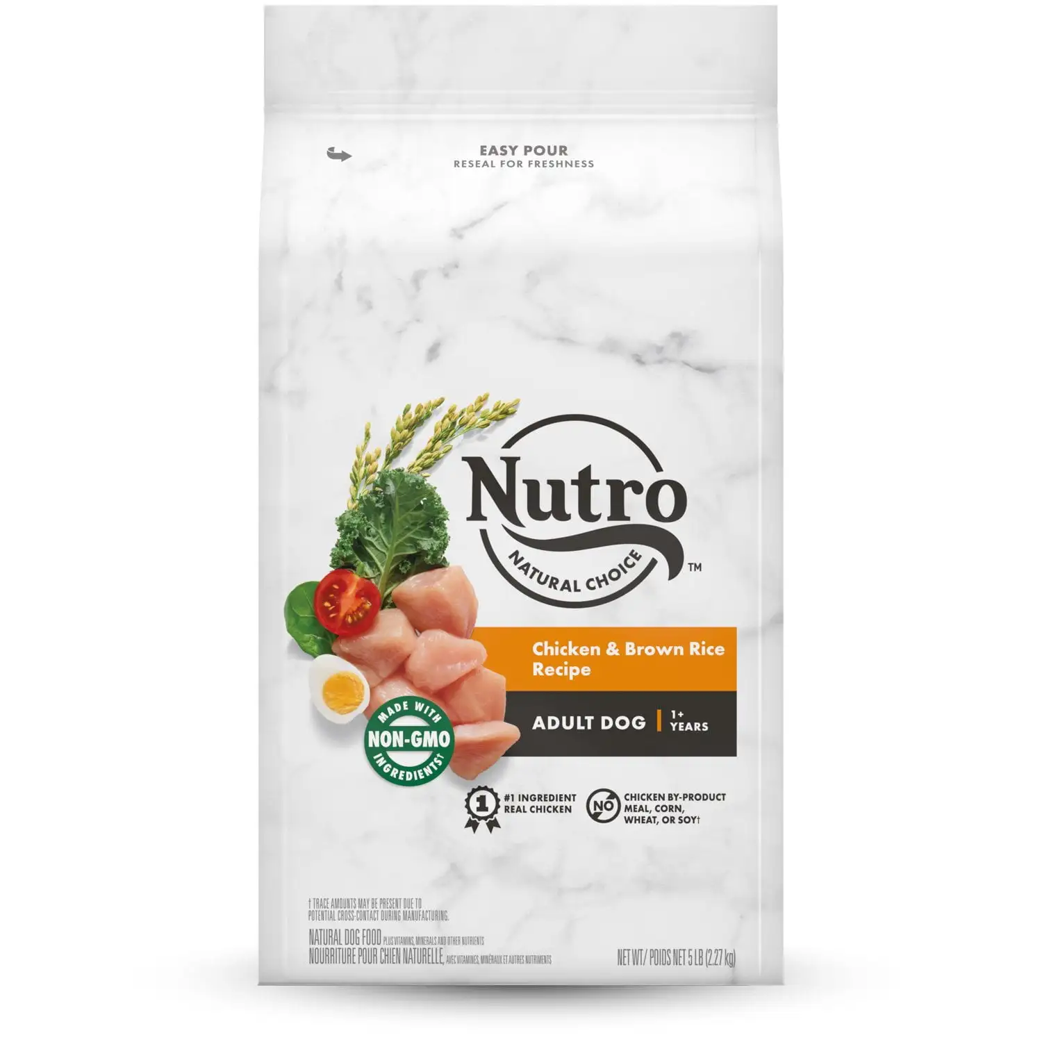 Nutro Natural Choice Chicken and Brown Rice Recipe Dry Dog Food. 5 lb Bag