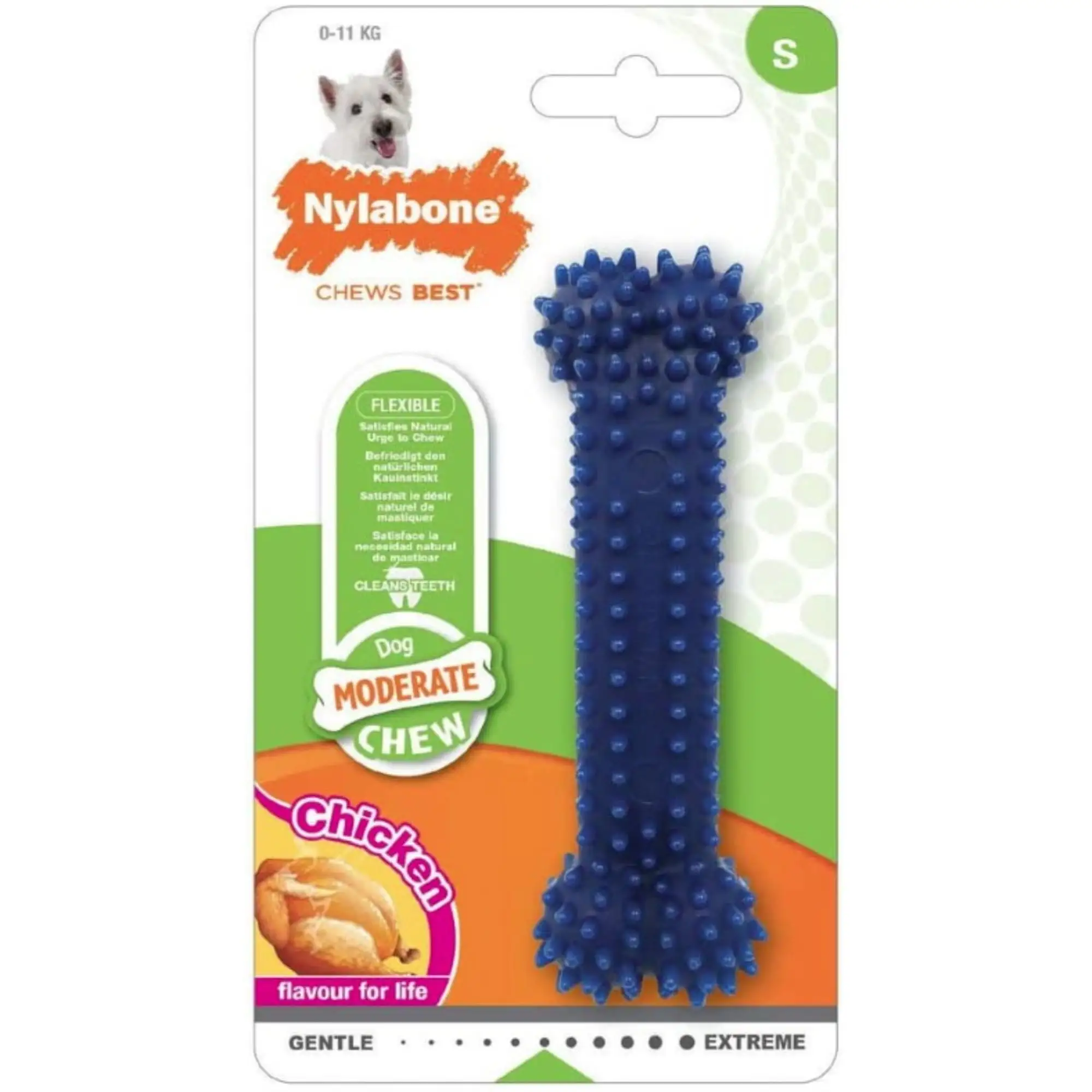 Nylabone Dental Chew Bone Chicken Flavor Regular