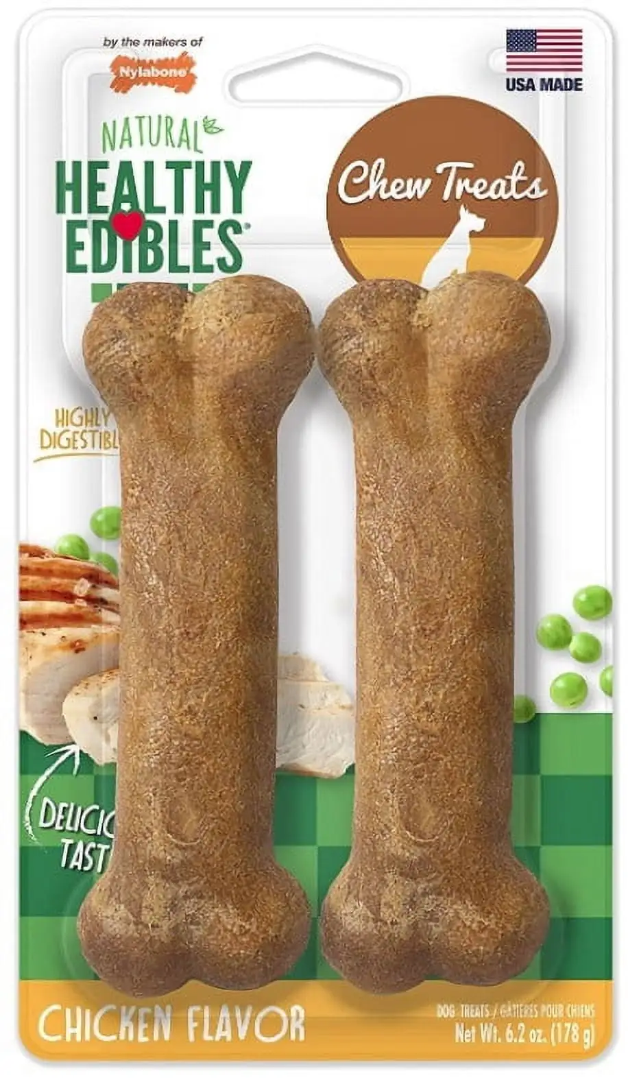 Nylabone Healthy Edibles Chews Chicken Wolf