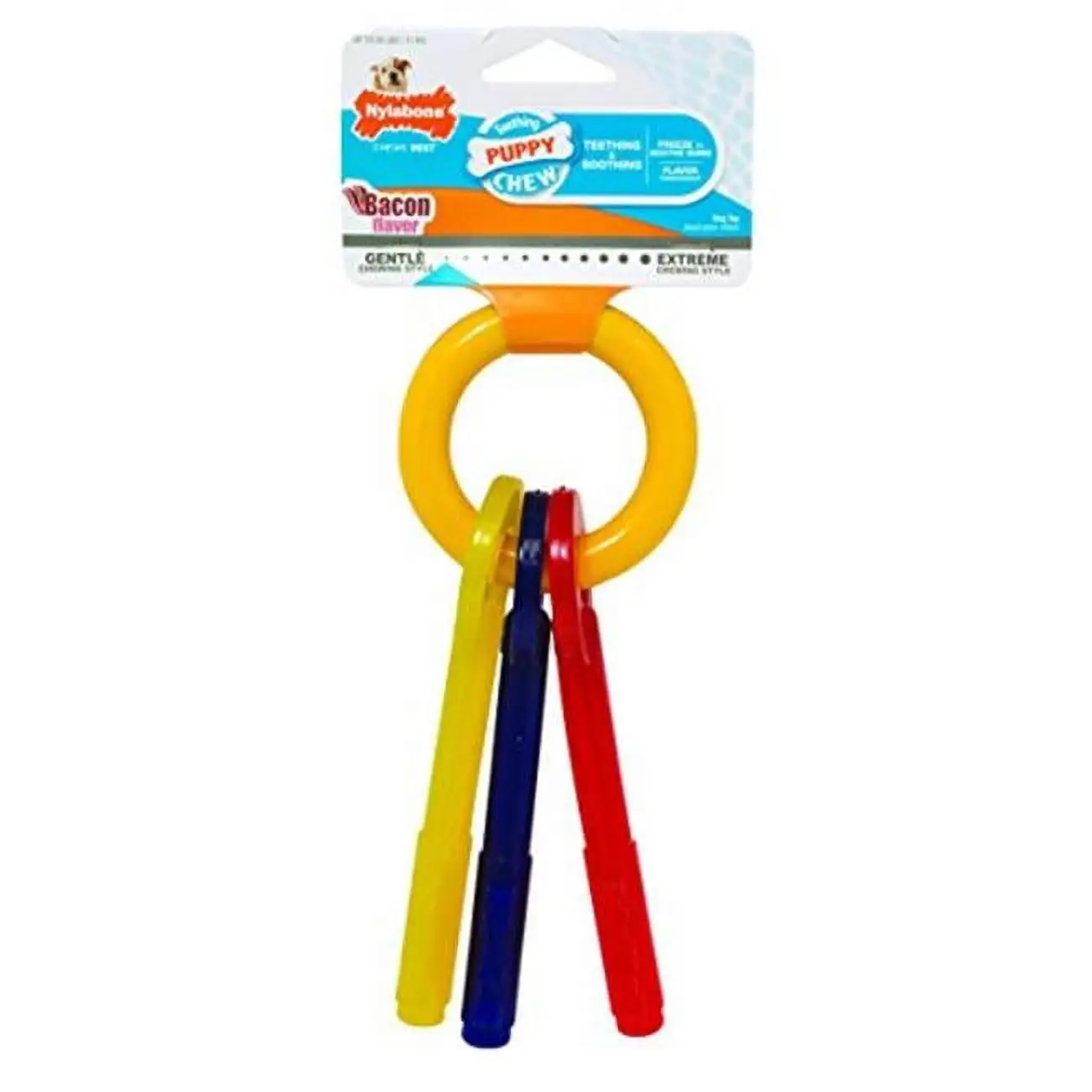 Nylabone N220P Puppy Teething Keys Dog Toy