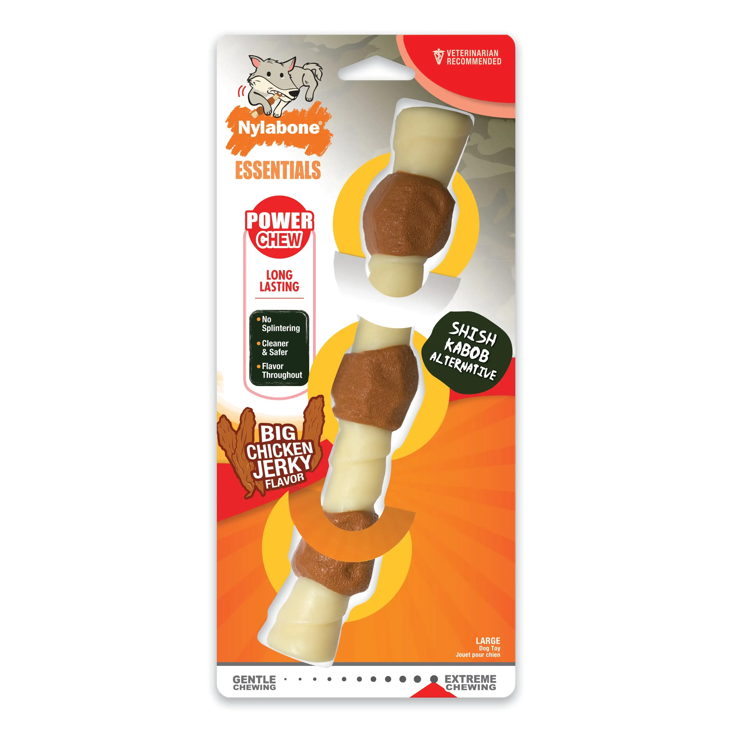 Nylabone Power Chew Shish Kabob Alternative Nylon Dog Chew Toy - Up to 50 lbs.