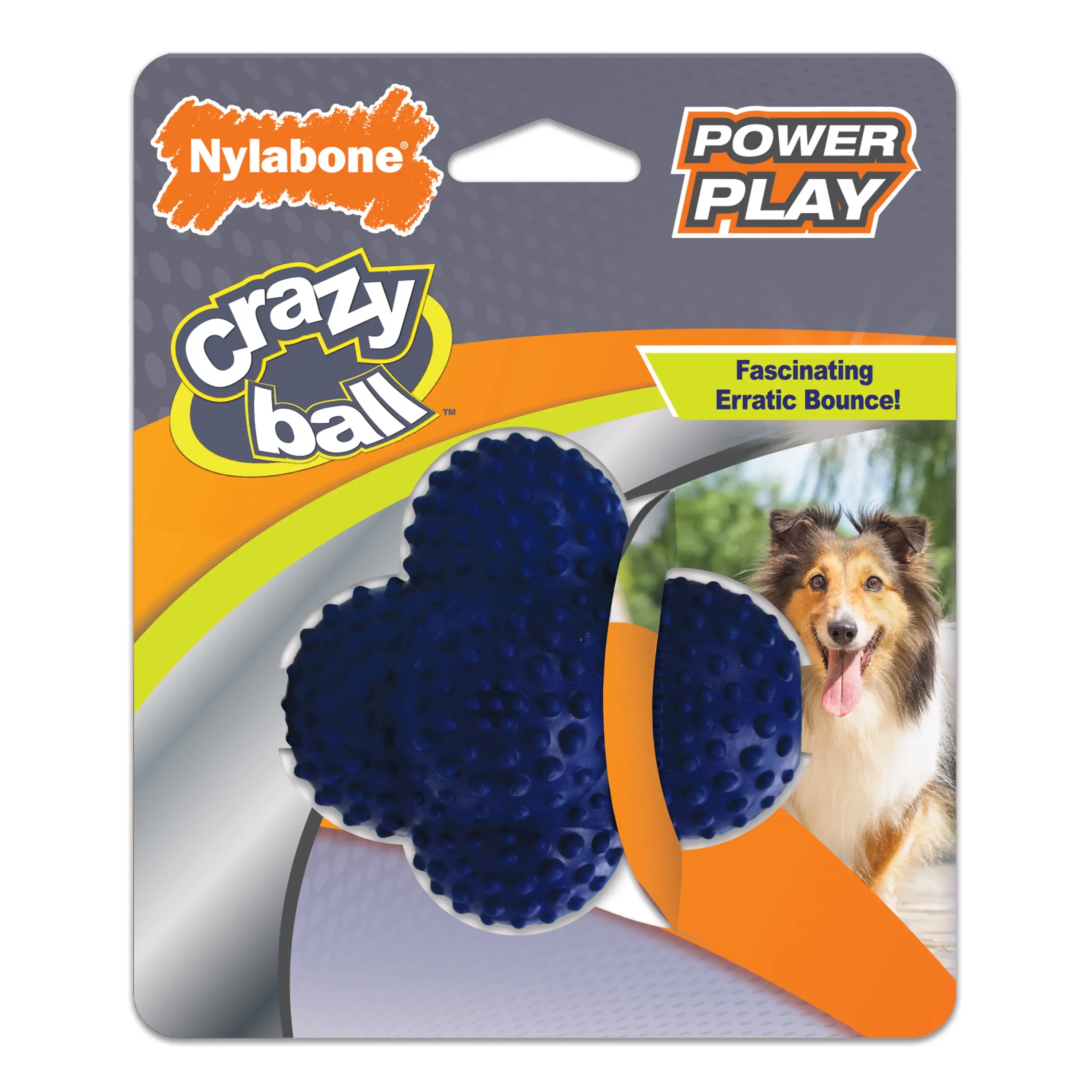 Nylabone Power Play Ball for Dogs Crazy Ball Large/Giant - Up to 50 lbs. (1 Count)