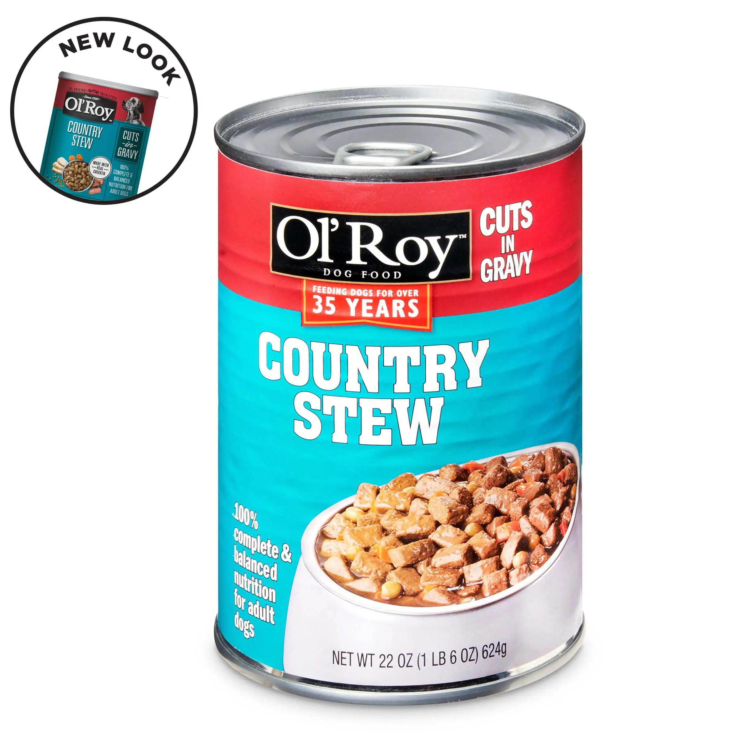 Ol' Roy Cuts in Gravy Country Stew Flavor Wet Dog Food. 22 oz