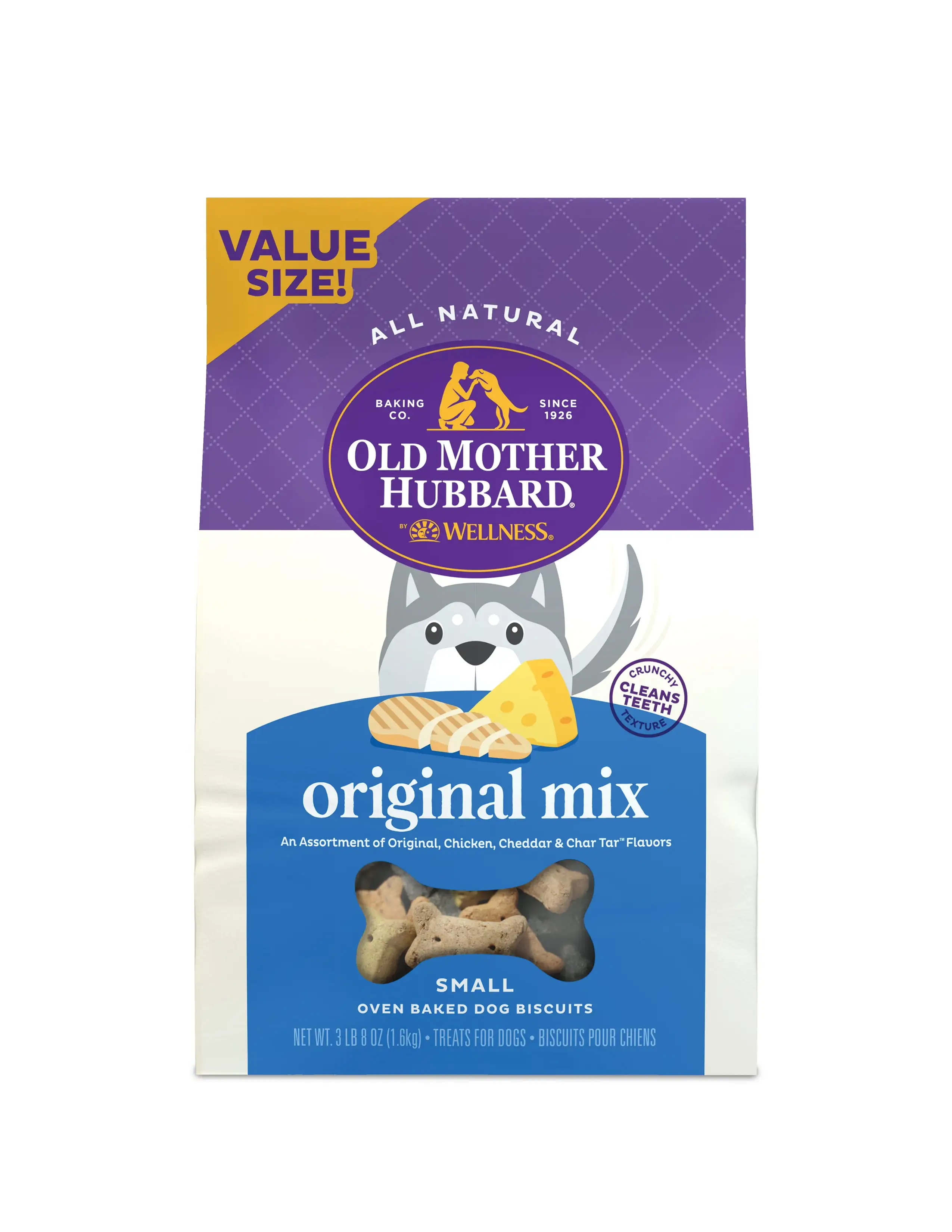 Old Mother Hubbard by Wellness Classic Original Mix Natural Small Biscuits Dog Treats. 3.8 lb bag