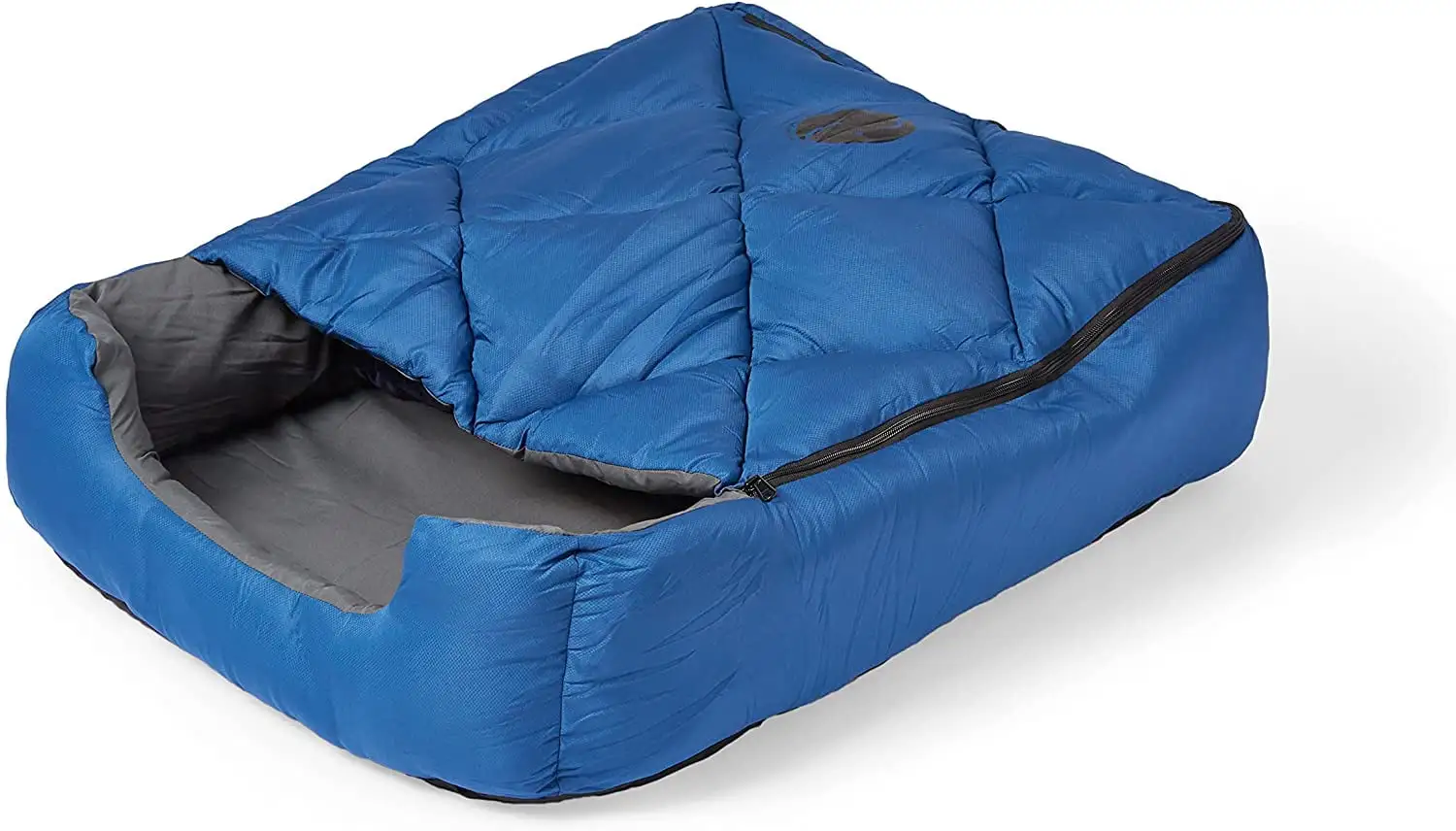 OmniCore Designs Pet Sleeping Bag (SM/Blue) with Zippered Cover for Travel. Camping. Backpacking. Hiking | Good for Small and Large Pets | Use as Pet Beds. Pet Mats or Pet Blanket