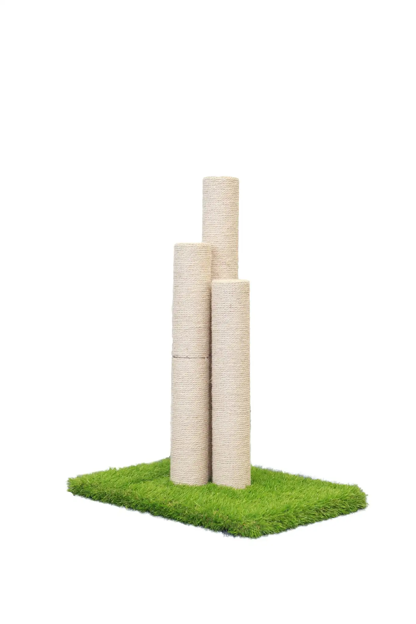 On2Pets Skyline Premium Cat Scratching Post. Multiple Height Cat Scratchers for Indoor Cats with Turf