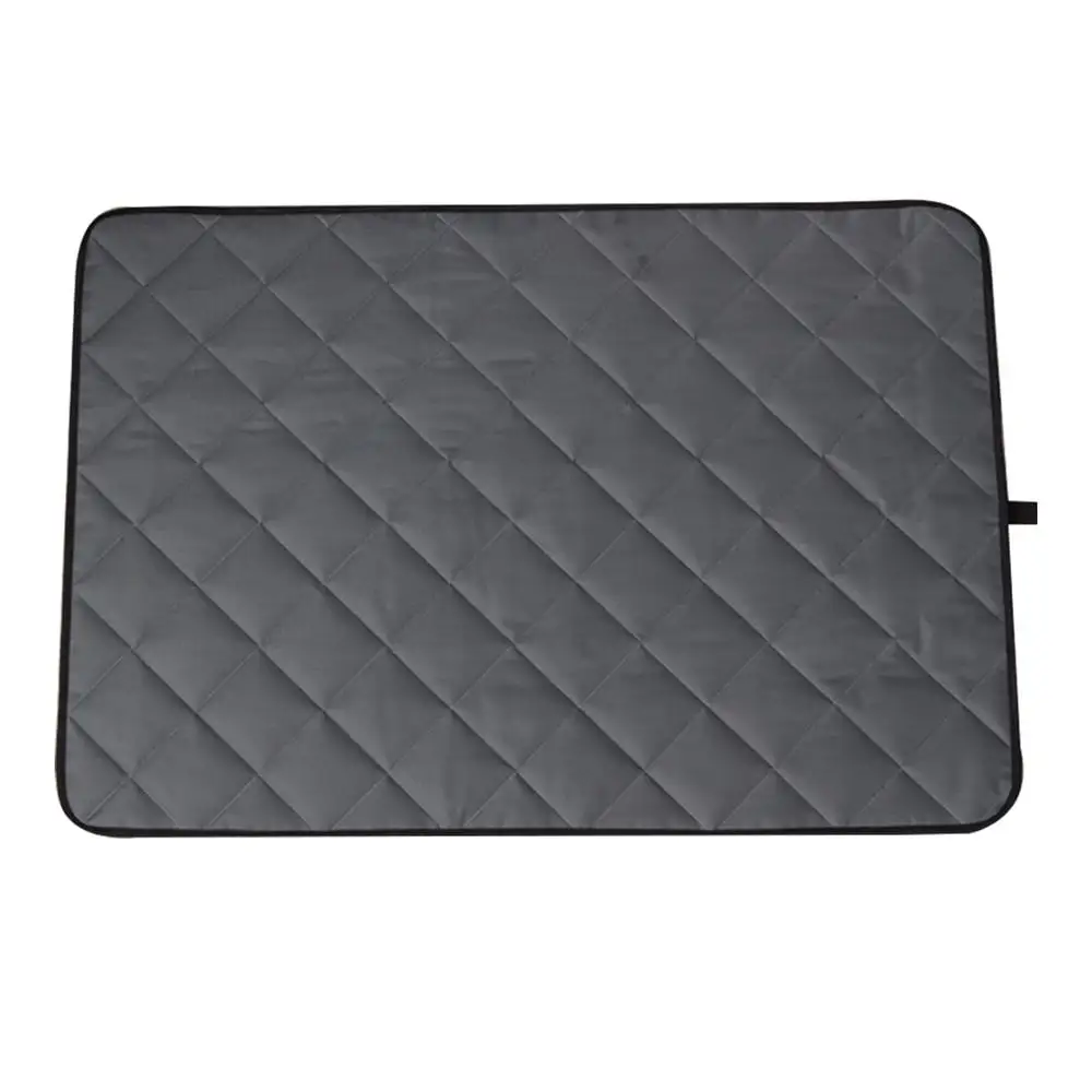 Opspring Dog Crate Mat.Washable Kennel Pad. Summer waterproof bite resistant.Oxford cloth kennel sleeping mat(Grey).1Pcs