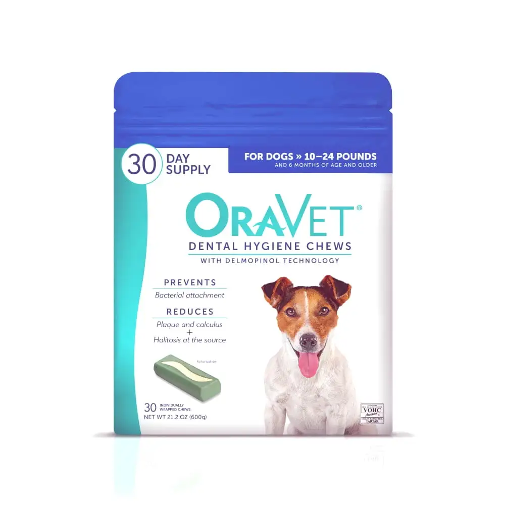 OraVet Dental Care Hygiene Fresh Chews for Small Dogs. 10-24 lbs. 30 Count