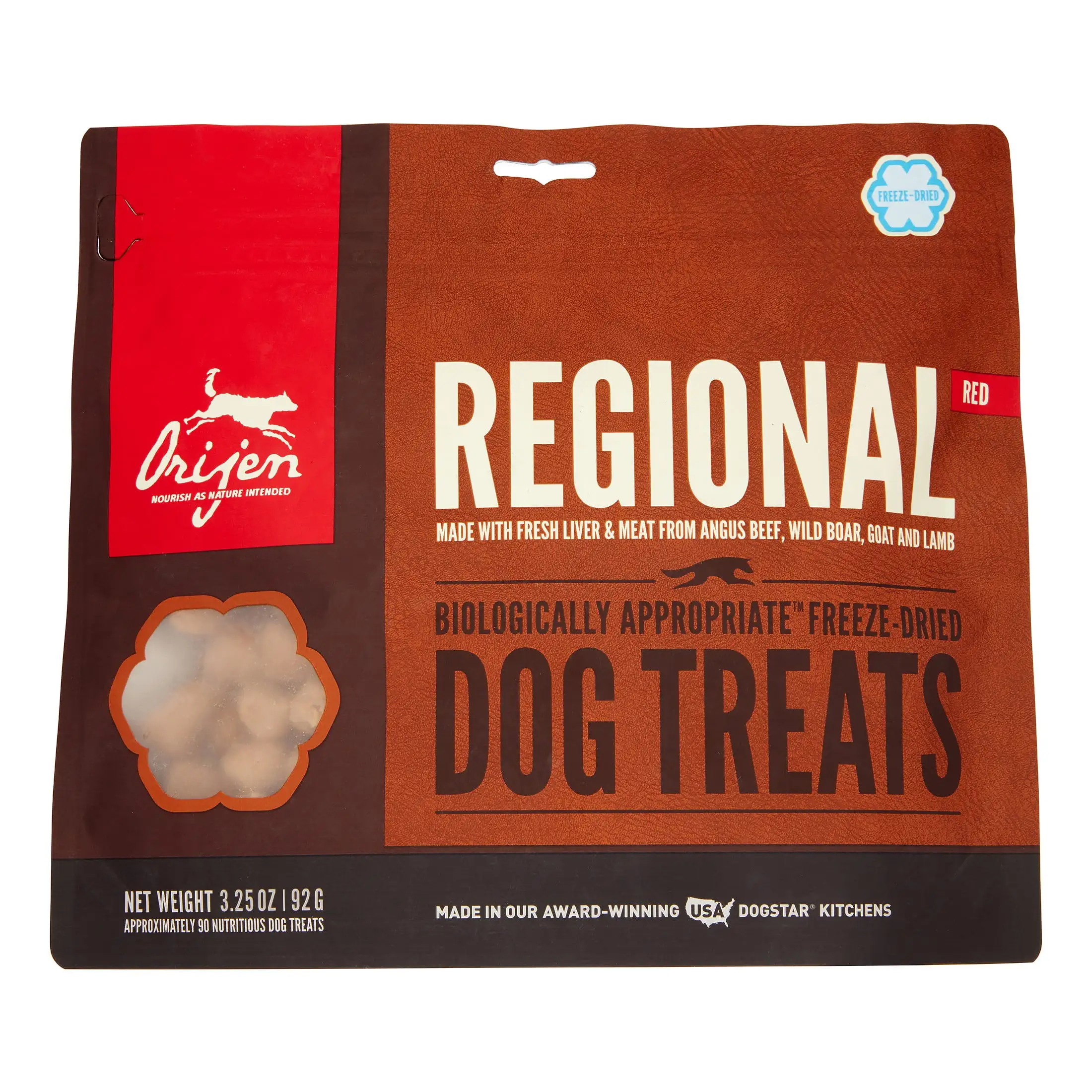 Orijen Regional Red Biologically Appropriate Freeze Dried Dog Treats. 3.25 oz