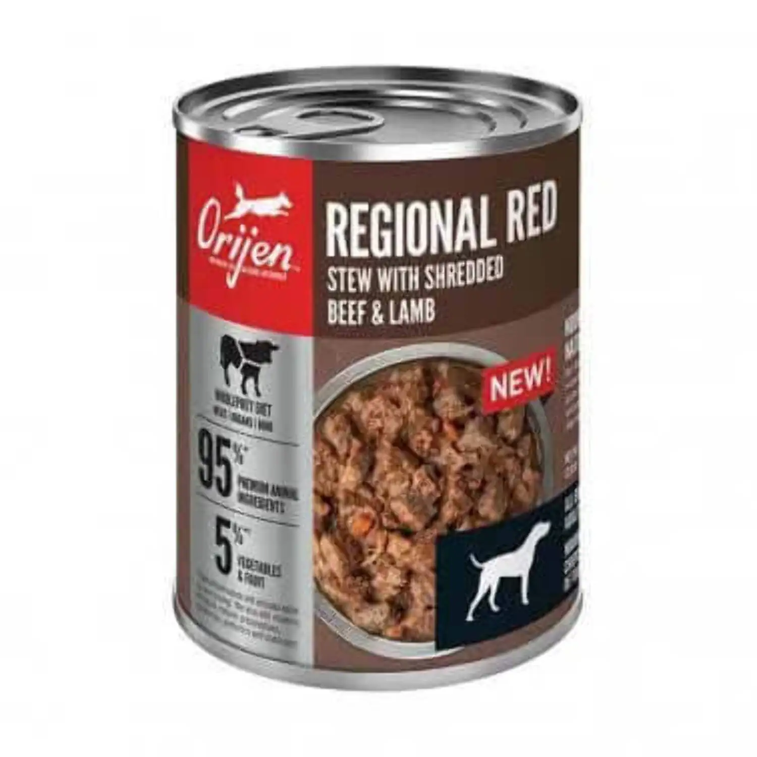 Orijen? Regional Red Recipe Stew with Shredded Beef Lamb Dog Food 12.8oz