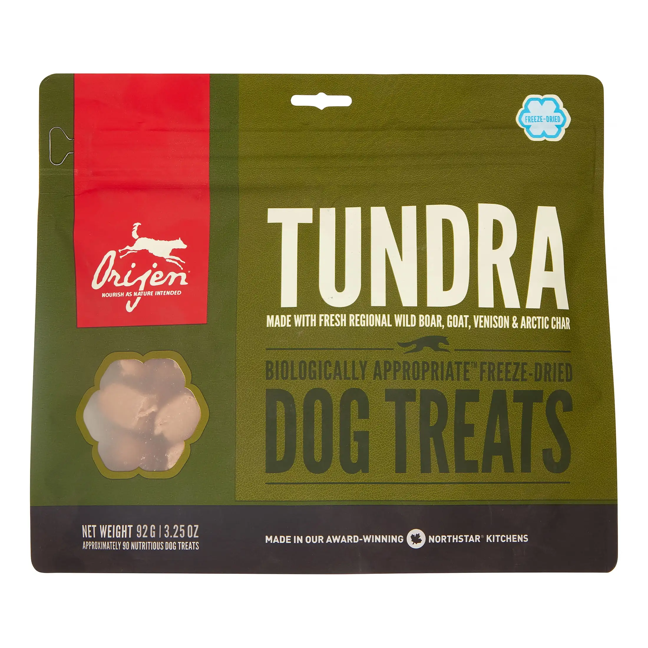 Orijen Tundra Biologically Appropriate Freeze Dried Dog Treats. 3.25 oz