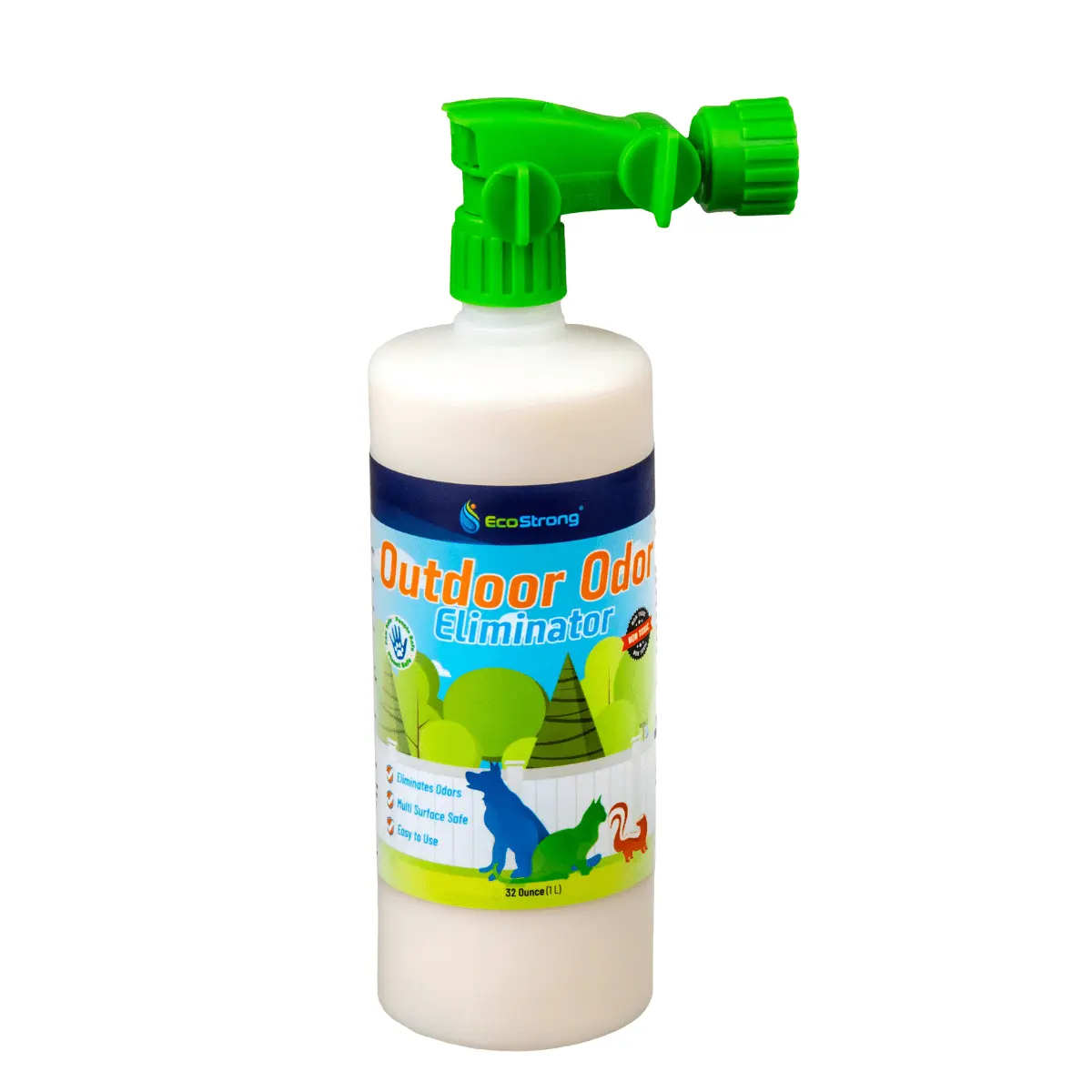 Outdoor Odor Eliminator: Dog and Cat Enzyme Cleaner for Yard. Turf. Kennels and More (32 oz)