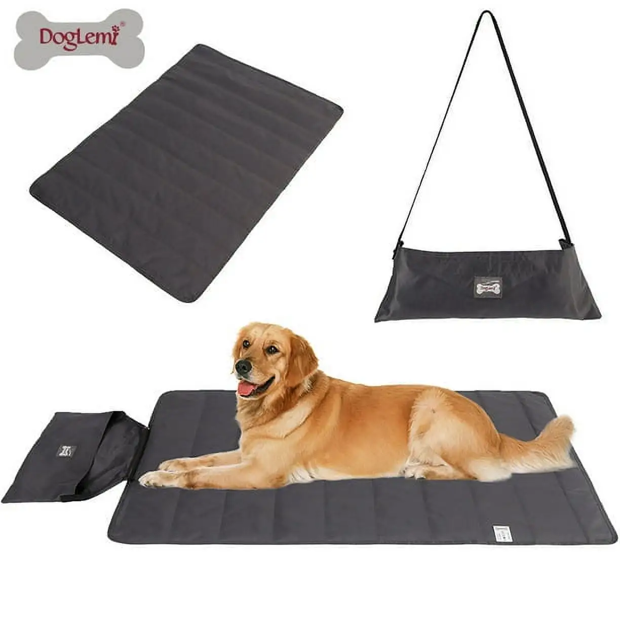 Outdoor Pet Dog Mat Pad for Small Medium Large Dog. 39x28 Portable Reversible Waterproof Sleeping Mat Reusable Machine Washable Easy to Clean&Carry Camping Travel Pet Mat with Sherpa