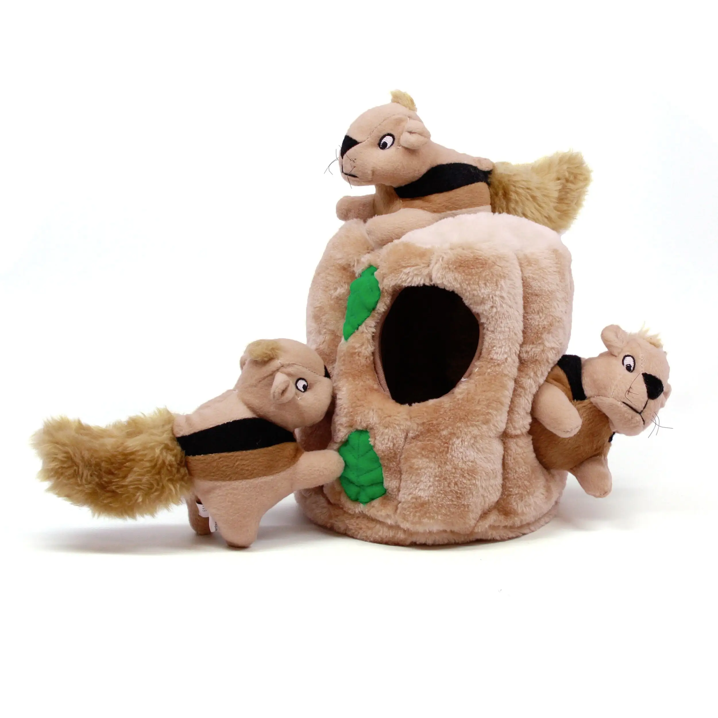 Outward Hound Hide A Squirrel Plush Dog Toy Puzzle. Brown. Large