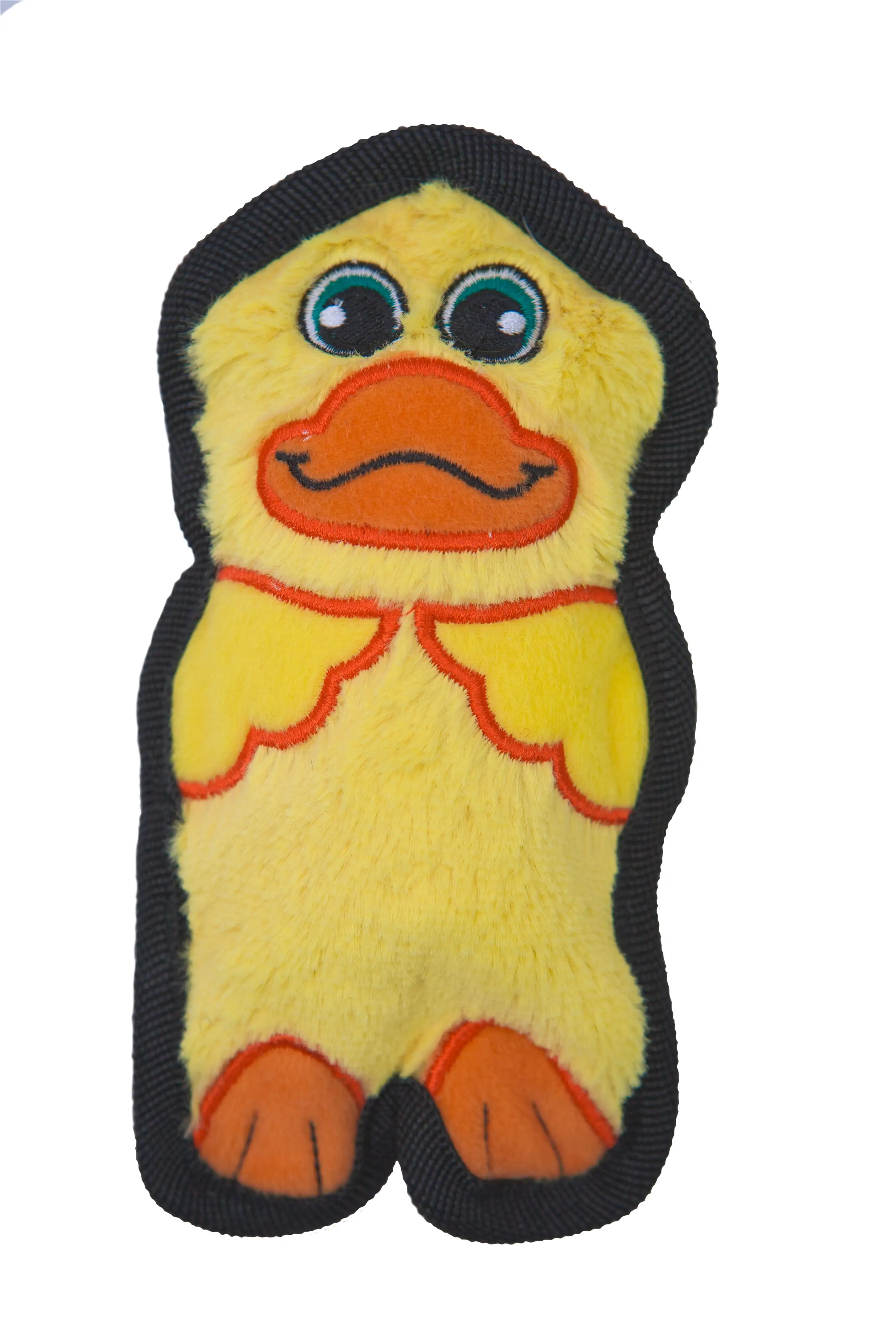 Outward Hound Invincibles Mini Duck Plush Dog Toy. Yellow. XS