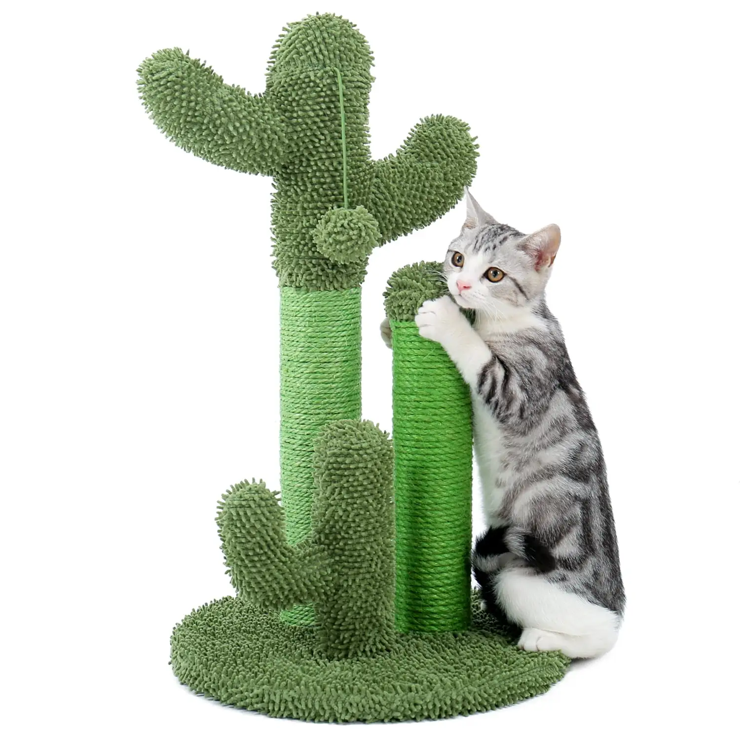 PAWZ Road 23 Cactus Cat Scratching Posts Medium Sisal Cat Scratcher.Green