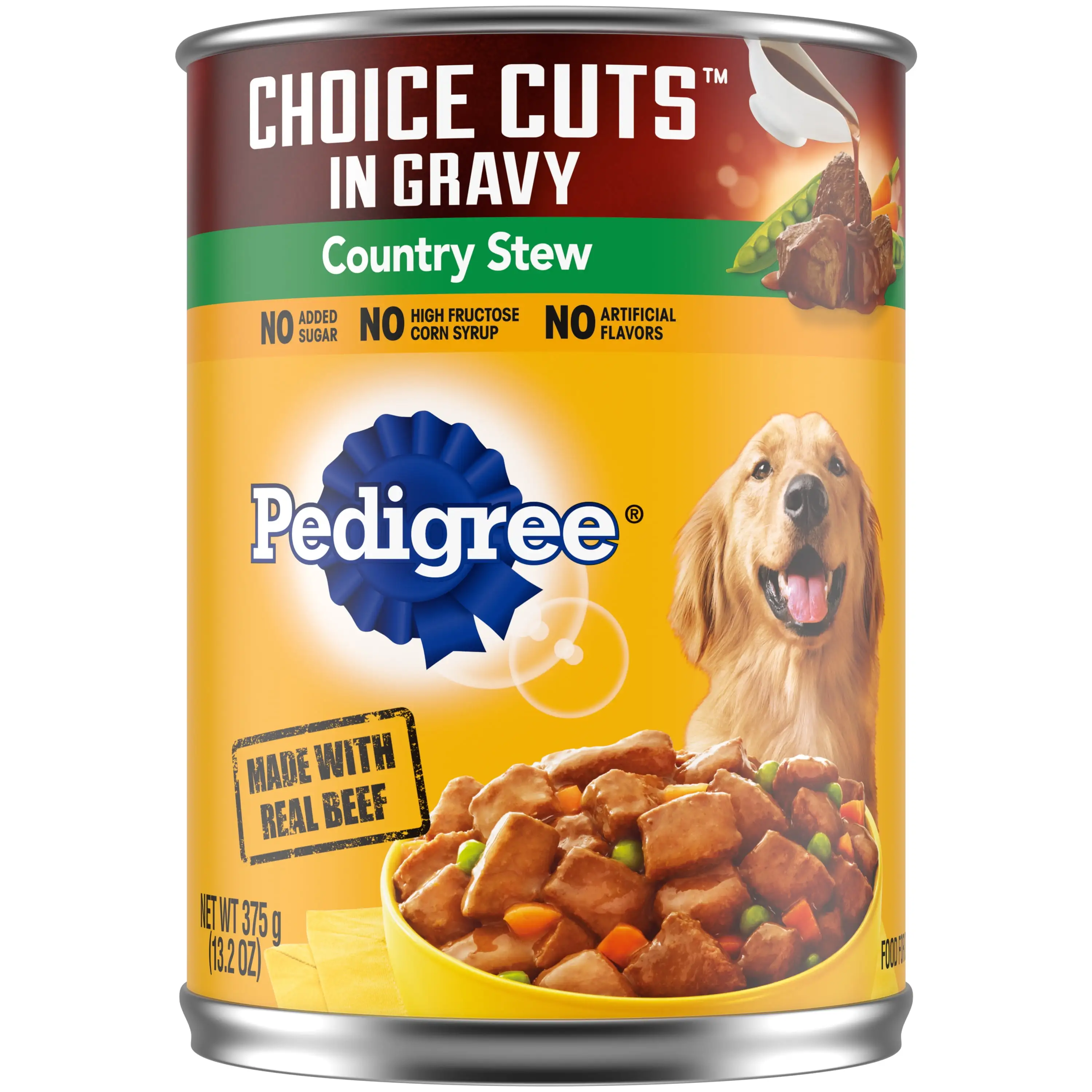 (6 pack) Pedigree Choice Cuts in Gravy Country Stew Wet Dog Food. 13.2 oz Can