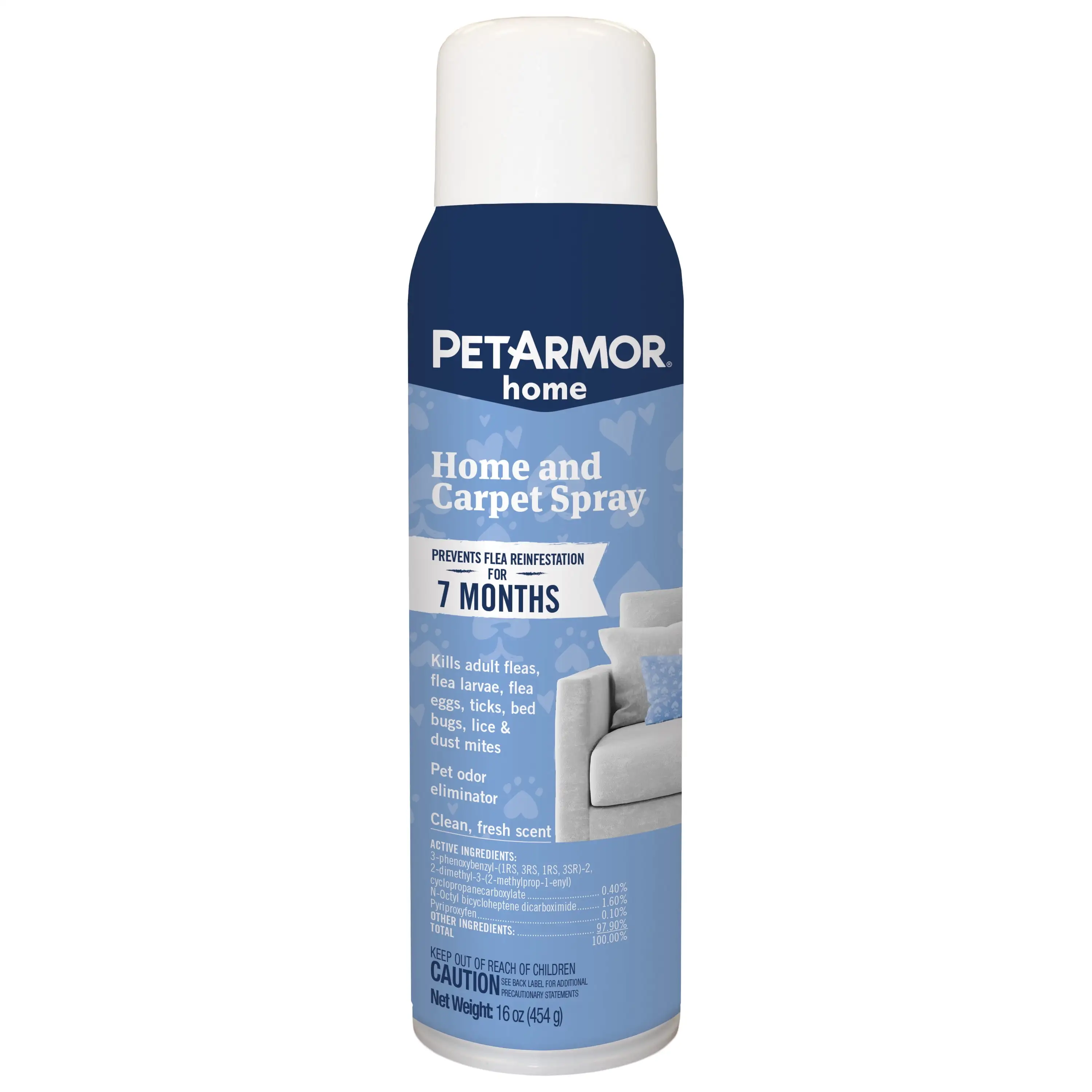 PETARMOR Home and Carpet Spray for Fleas and Ticks. 16 oz