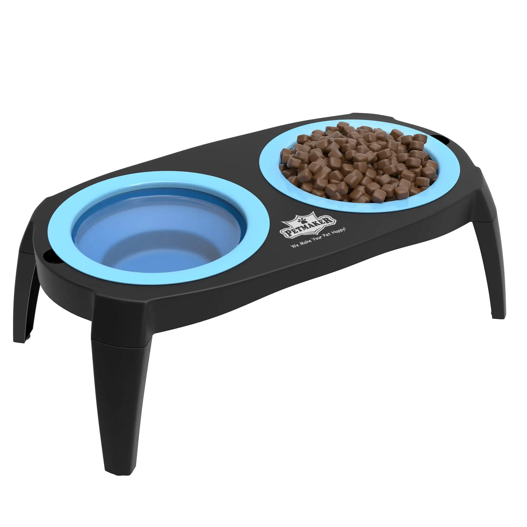 PETMAKER Elevated Pet Bowls with Nonslip Stand for Dog/Cat Food and Water