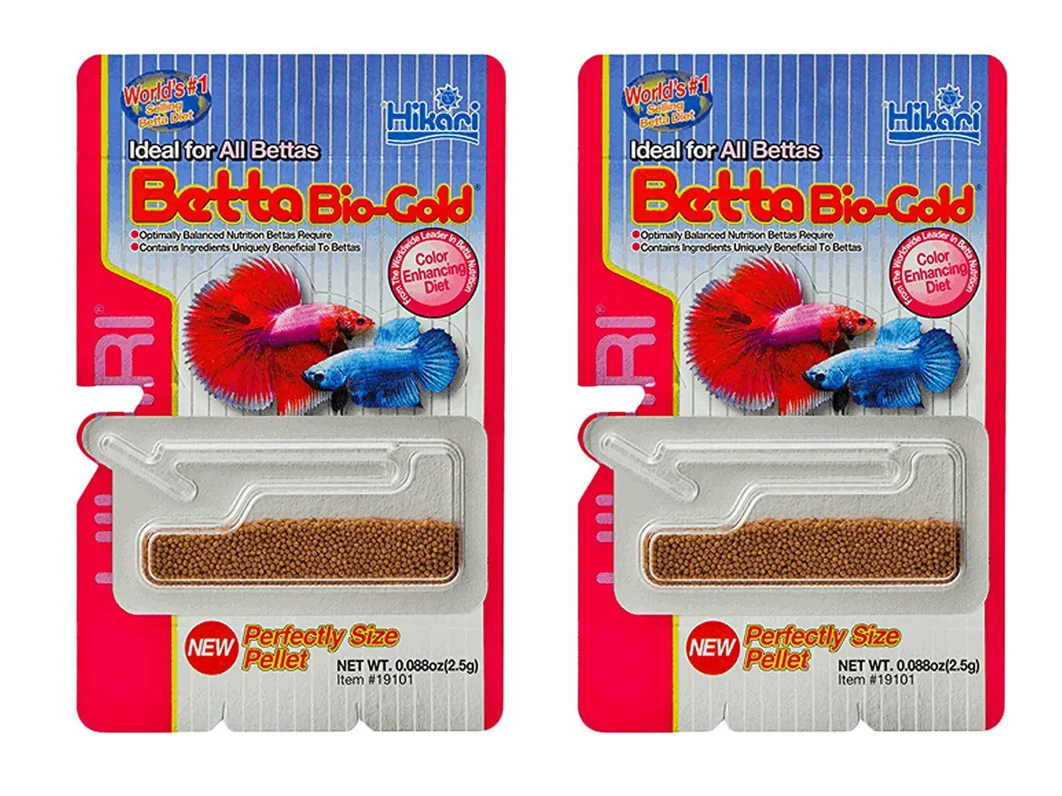 Pack of 2 Hikari 0.176 oz Betta Bio-Gold Baby Pellets bundled by Maven Gifts