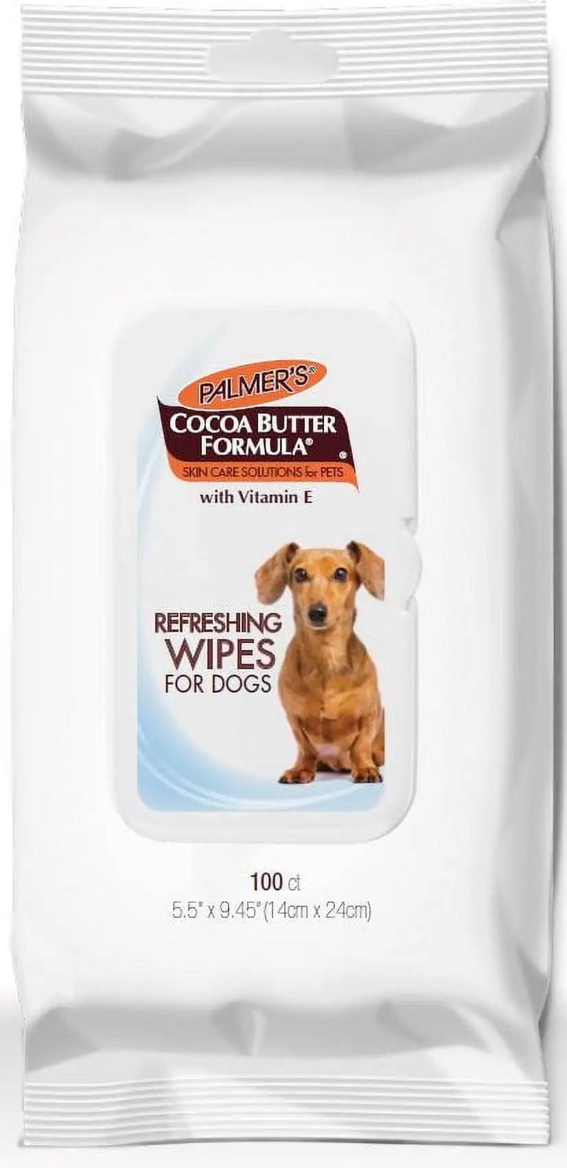 Palmer's Pets Refreshing Wipe for Dogs with Coconut Oil and Vitamin E. 100ct