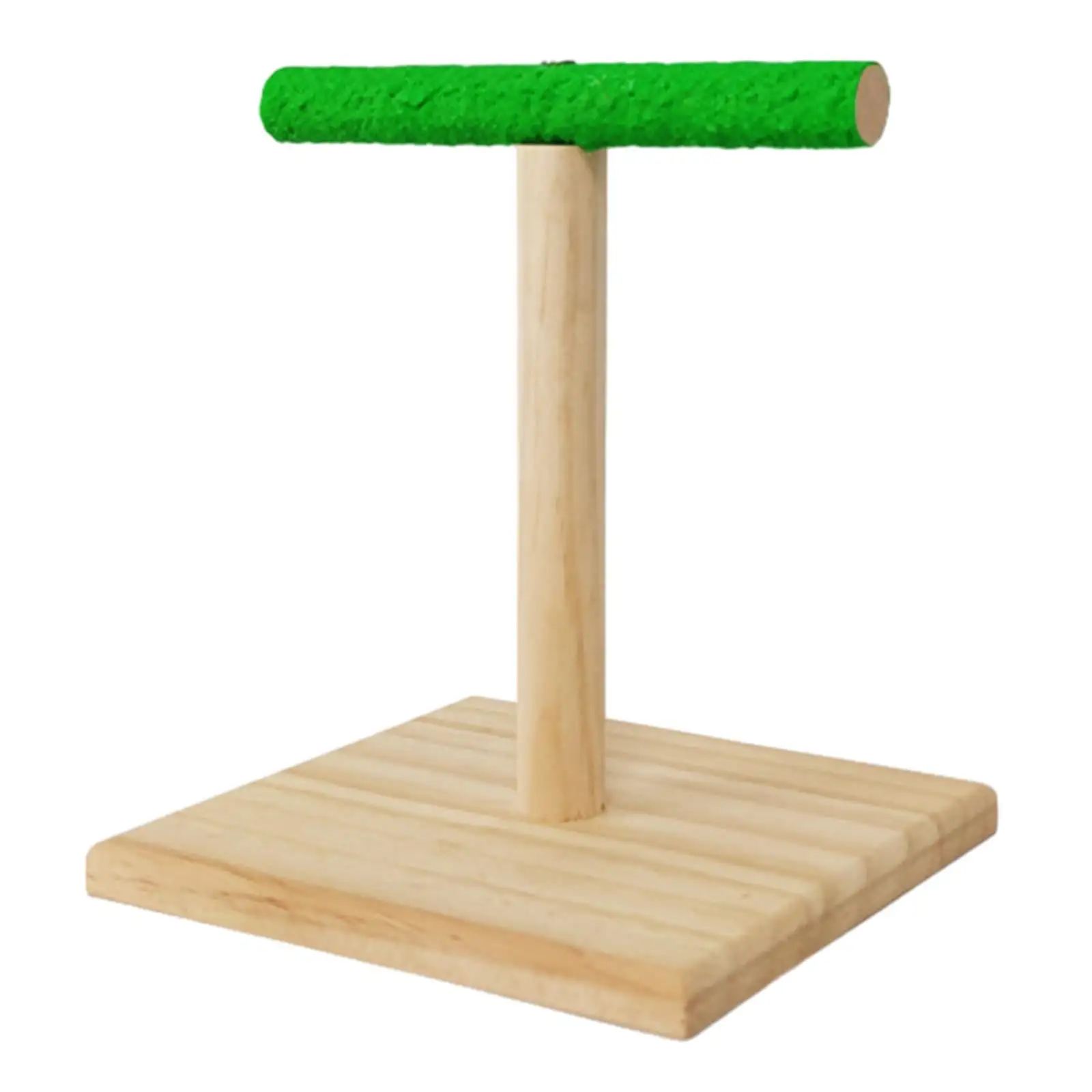 Parrot Play Stand.Bird Tabletop Training Stand Perch Tee Stand.Portable Parrot Tee Play Stands for Parakeets.Wood Birds Cage Toys Gym Playground for Canaries.Parrot Play Stand Perch Gym for B