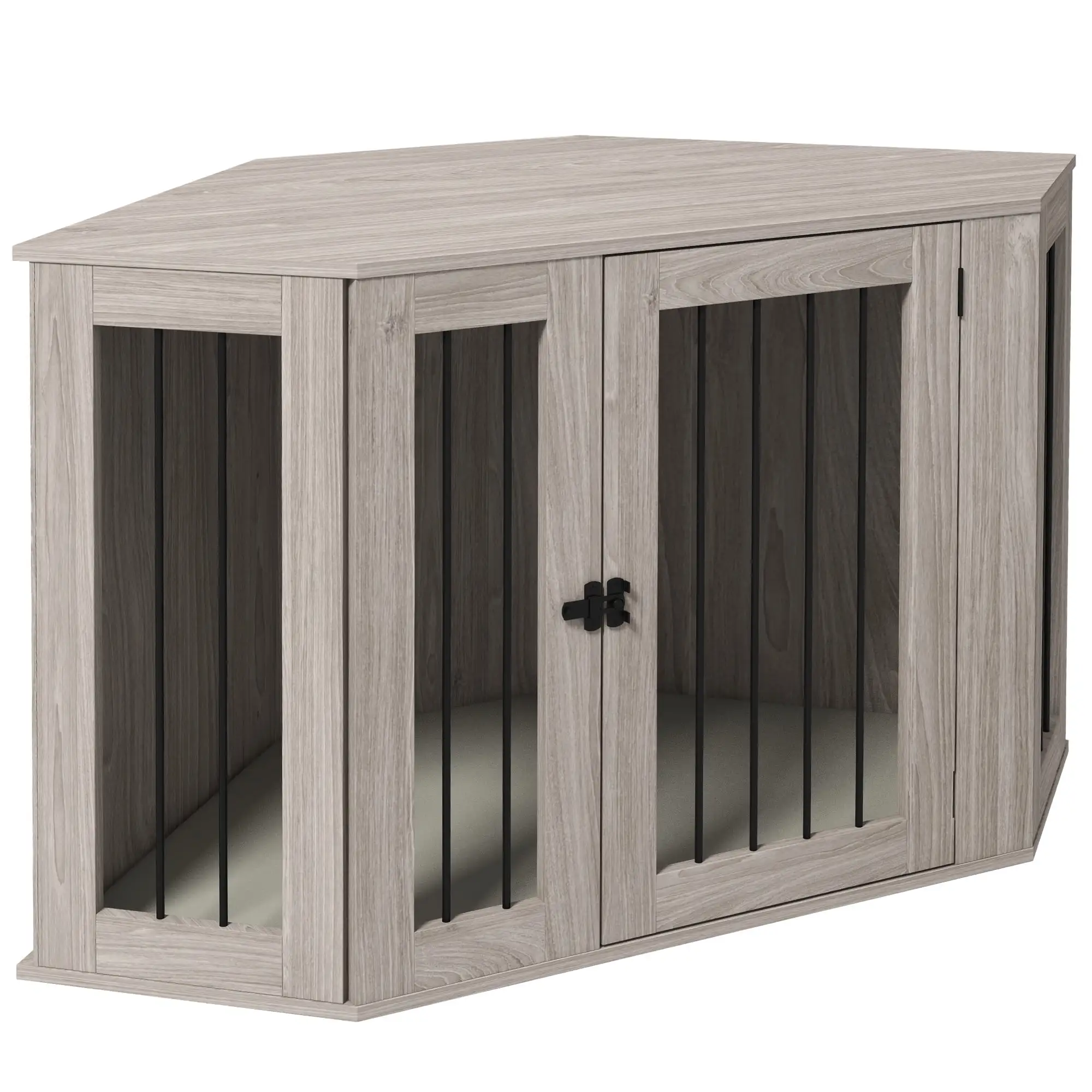 PawHut Conner Dog Crate Furniture for Dog Indoor Use. Walnut Brown