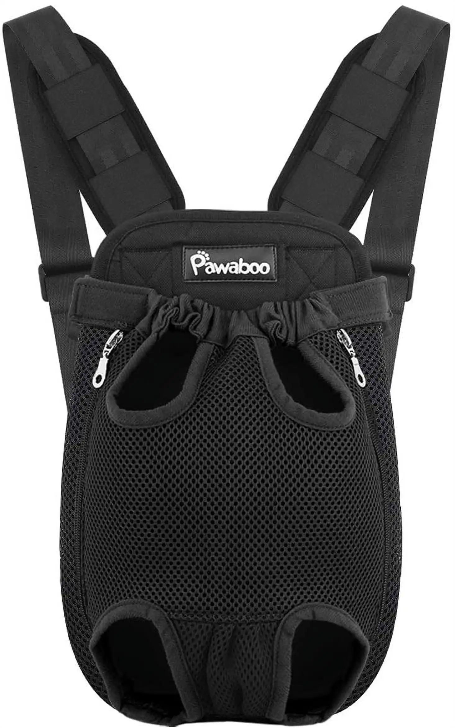 Pawaboo Pet Carrier Backpack. Adjustable Pet Front Cat Dog Carrier Backpack Travel Bag. Legs Out. Easy-Fit for Traveling Hiking Camping for Small Medium Dogs Cats Puppies